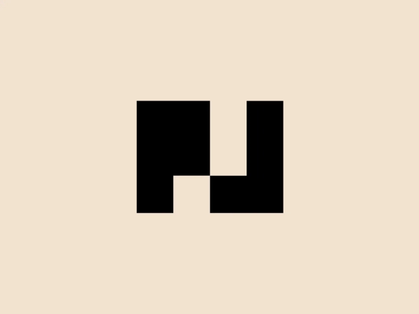 What we like about the Netgen logo is its modern twist on the capital letter H, with symmetrical rectangles connected by a horizontal bar, creating a strong visual impact.