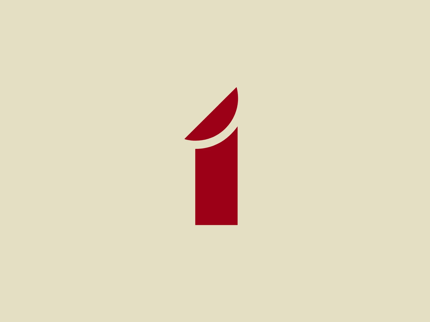 The LTV 1 logo features a bold red, modern and minimalist design, with a stylized red form comprising a vertical rectangular column and an abstract curved shape on top. The dynamic composition suggests motion or progress, evoking a sense of energy and passion. The absence of additional elements or embellishments gives the logo a strong and easily recognizable identity, while the vibrant red color stands out against a neutral or subdued background.
