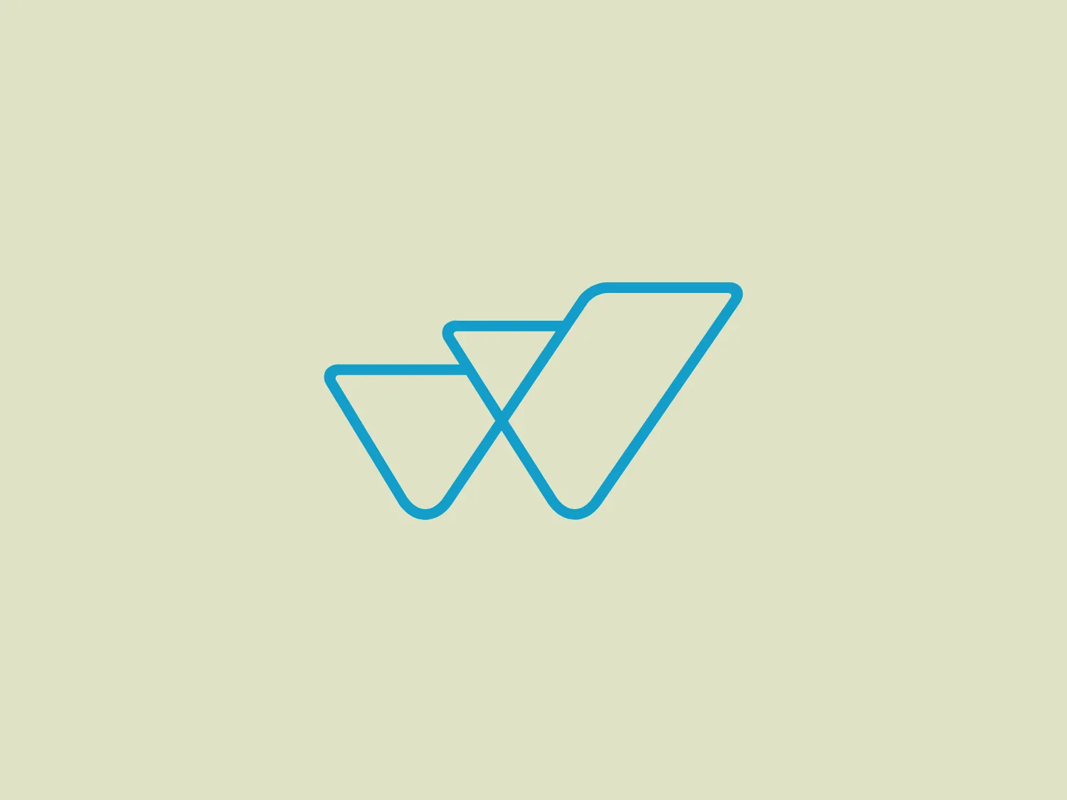 The Watly logo features a stylized design consisting of a series of interconnected shapes that resemble origami or geometric birds in flight. The image comprises three overlapping elements that look like a combination of wings and tails, with the rightmost shape being the largest and the others decreasing in size as they progress to the left. Each element has a sharp angle that suggests movement and fluidity. The color of the logo is a vibrant shade of teal, which evokes a sense of innovation and modernity. The lines are thin and crisp, giving the logo a sleek, professional look.