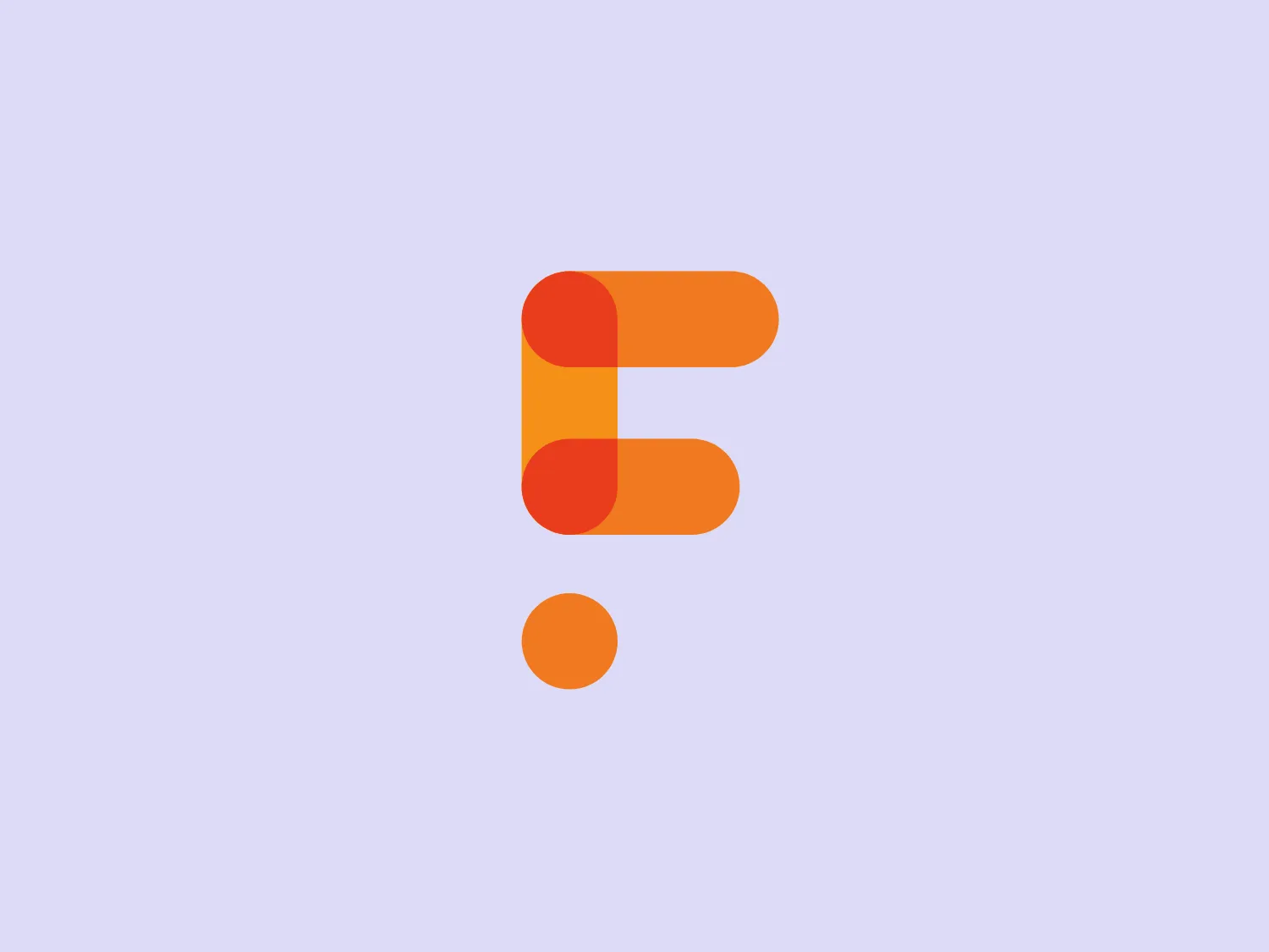 The image displays the business name "FitForever" depicted in a modern, minimalistic design. The stylized letter "E" consists of three rounded rectangles with a gradient transitioning from a warm, sunset red at the top to a rich, pumpkin orange at the bottom. The rectangles are vertically aligned and equally spaced, creating the impression of the horizontal lines of the letter "E." Below and to the left of the "E," there is a solitary dot in the same orange hue, aligning with the middle bar of the "E" and possibly representing the period at the end of a sentence or a simplistic abstract element. The overall aesthetic is clean, friendly, and vibrant, likely to appeal to a contemporary audience. The design is well-suited for digital media, tech companies, or creative agencies looking for a sharp yet approachable brand identity.