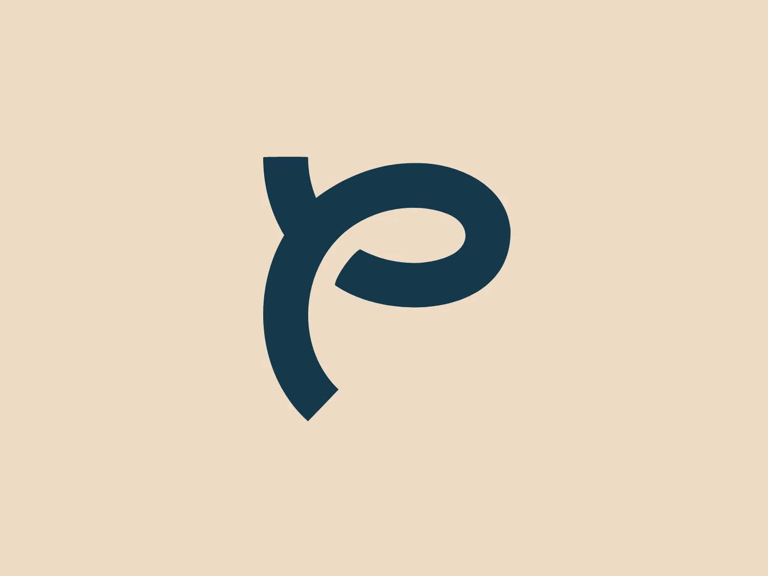 The logo features a stylized, lowercase 'f' character with a design that makes it look almost like a ribbon or an artistic swirl. It has a modern, minimalist aesthetic with smooth curves. The logo's color is a deep teal shade, implying a sense of sophistication and professionalism. There are no additional embellishments, which suggests a focus on clarity and efficiency. The simplicity of the design makes it versatile and easily recognizable for Panoramic Strategy.