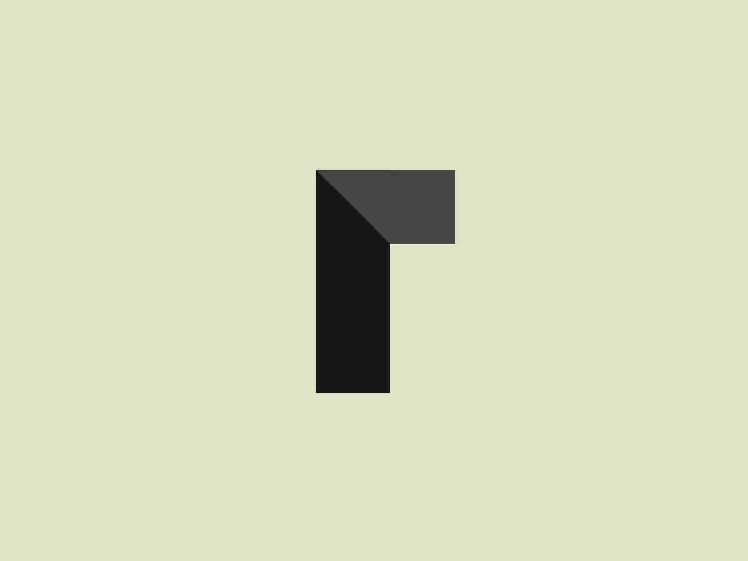 The logo presented for Reeves is a stylized, geometric representation of a number or letter that resembles the numeral "1" or an uppercase "I." It is comprised of two shapes: a vertical rectangle and a smaller horizontal rectangle on the top, aligning to the left to create a clean right angle. The color is a solid, dark gray or black, giving it a bold and modern appearance. The simplicity and contrast of the design would work well against a minimalist or contemporary backdrop.