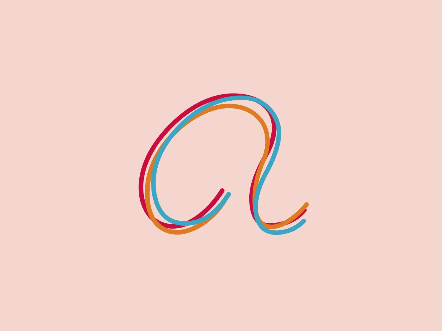 The Arios logo features a stylized letter "Q" composed of three parallel lines with a gradient of colors—blue at the top, followed by a soft pink, and finishing with a warm yellow at the bottom, suggesting a sense of dynamism and creativity. The lines are smooth and have a fluid quality, with the tail of the "Q" curving outward. The overall design is modern and minimalist, with an inviting and friendly appeal due to the softness of the rounded edges and the harmony of the color transitions. The design is simple yet effective, conveying a contemporary brand identity.