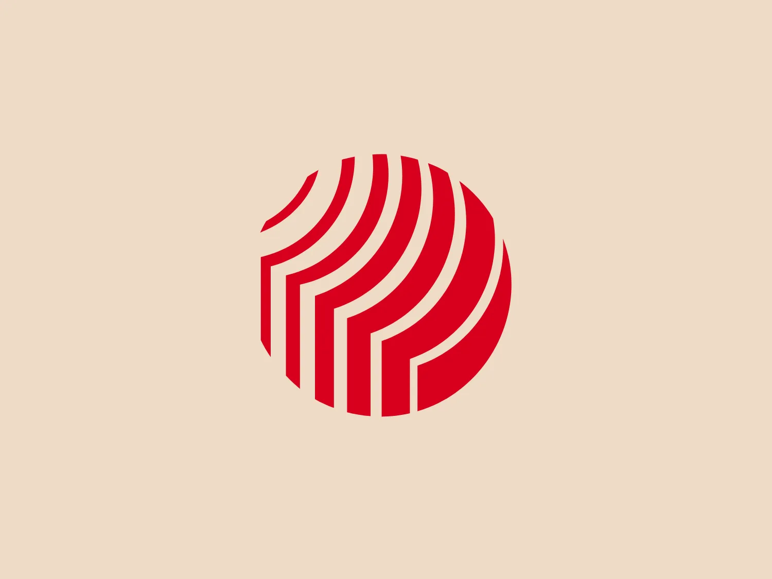 The image displays a minimalist and modern logo consisting of a series of red lines forming a circular shape, which suggests motion or a spinning effect. The lines have varying thicknesses, creating a dynamic and three-dimensional appearance. The color is a bold red, which pops out and grabs attention. The clean lines and the absence of additional embellishments give the Promoser logo a sleek and contemporary feel, and the spacing between the lines helps to maintain a balanced and harmonious design. Given the vibrancy of the red color, a neutral yet warm background would complement the logo nicely.