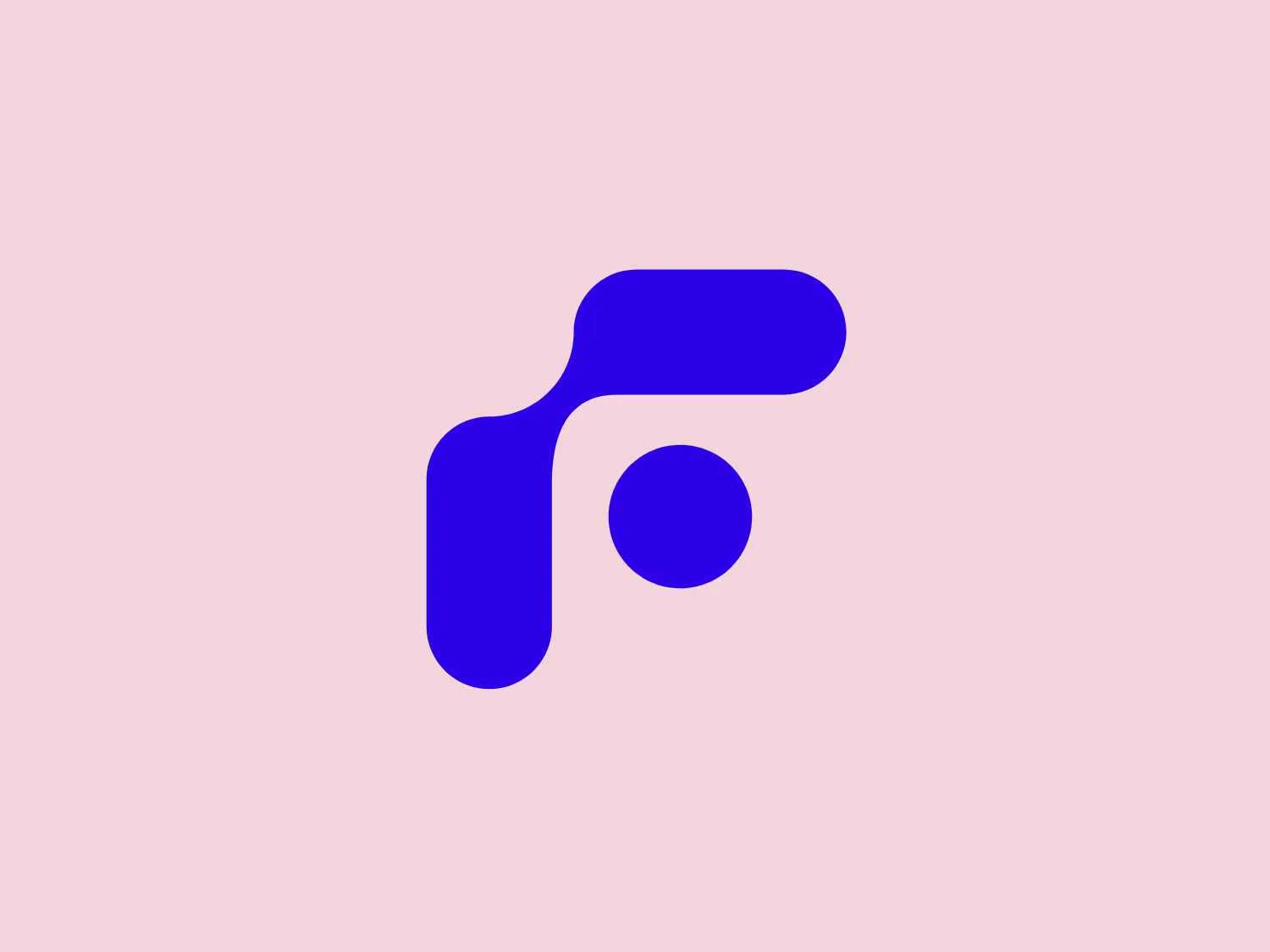 The Flanco logo features a bold, abstract design consisting of a solid blue color. The primary elements include a large, rounded rectangle-like shape that extends into an asymmetrical curve on its right side, paired with a detached circle positioned near the lower left of the curved extension. The visual effect is modern and fluid, with a sense of dynamic movement implied by the curve. The simplicity of the design gives it a clean, minimalistic feel, which is enhanced by the use of a single, vivid shade of blue.