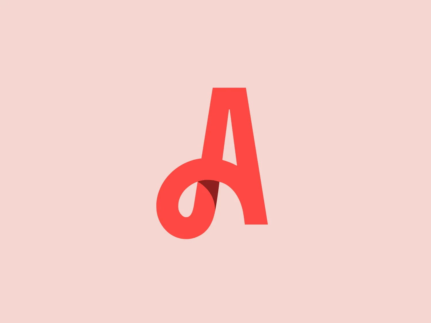The Angi logo showcases a sleek "A" in a vibrant coral red color. Its modern and minimalistic design includes a flowing curve that creates an engaging loop at the base, imparting a friendly and professional look. The bold typeface with smooth edges balances thick and thin strokes, exuding both weight and elegance. The logo's style and color suggest a preference for a complementary background that doesn't overshadow it.
