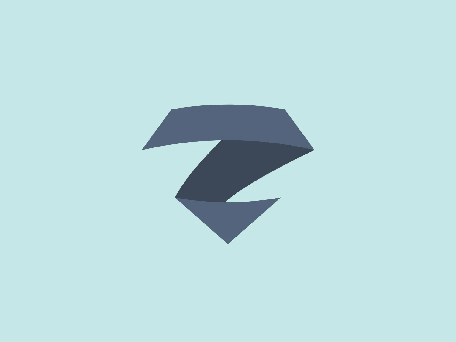 The Zimperium logo features a stylized, abstract design that resembles the letter 'Z'. It consists of geometric shapes with sharp angles and lines that fold over themselves, giving the impression of a three-dimensional form. The color of the logo is a gradient of cool grey tones, giving it a sleek and modern feel. The logo has a futuristic vibe and conveys a sense of dynamism and precision.