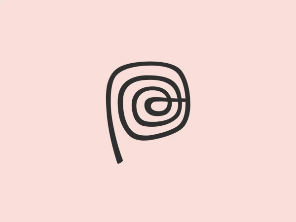 We like the bold red concentric spiral design, conveying motion and energy with minimalist sophistication.