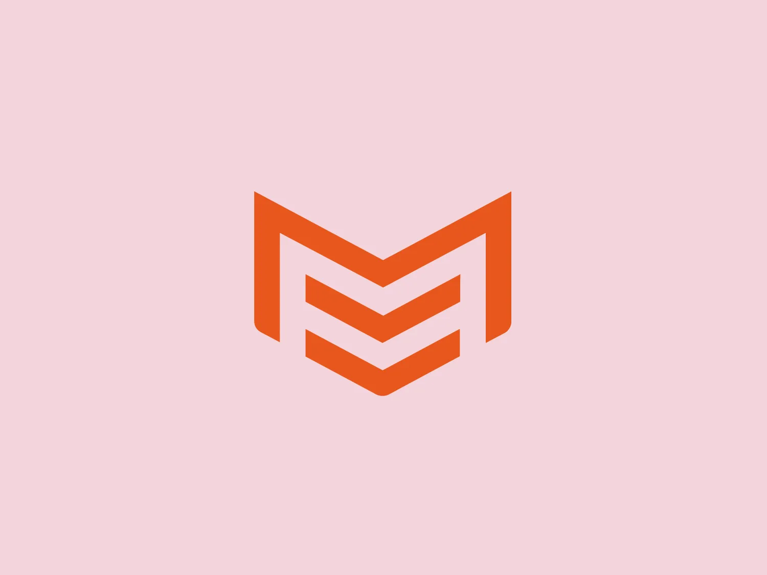 The Madglory logo features a modern and minimalist stylized letter 'M', composed of interconnected chevrons or zig-zags creating a sense of movement and precision. The vibrant shade of orange exudes energy and boldness, while the simplicity of the design allows for versatile use across various mediums.