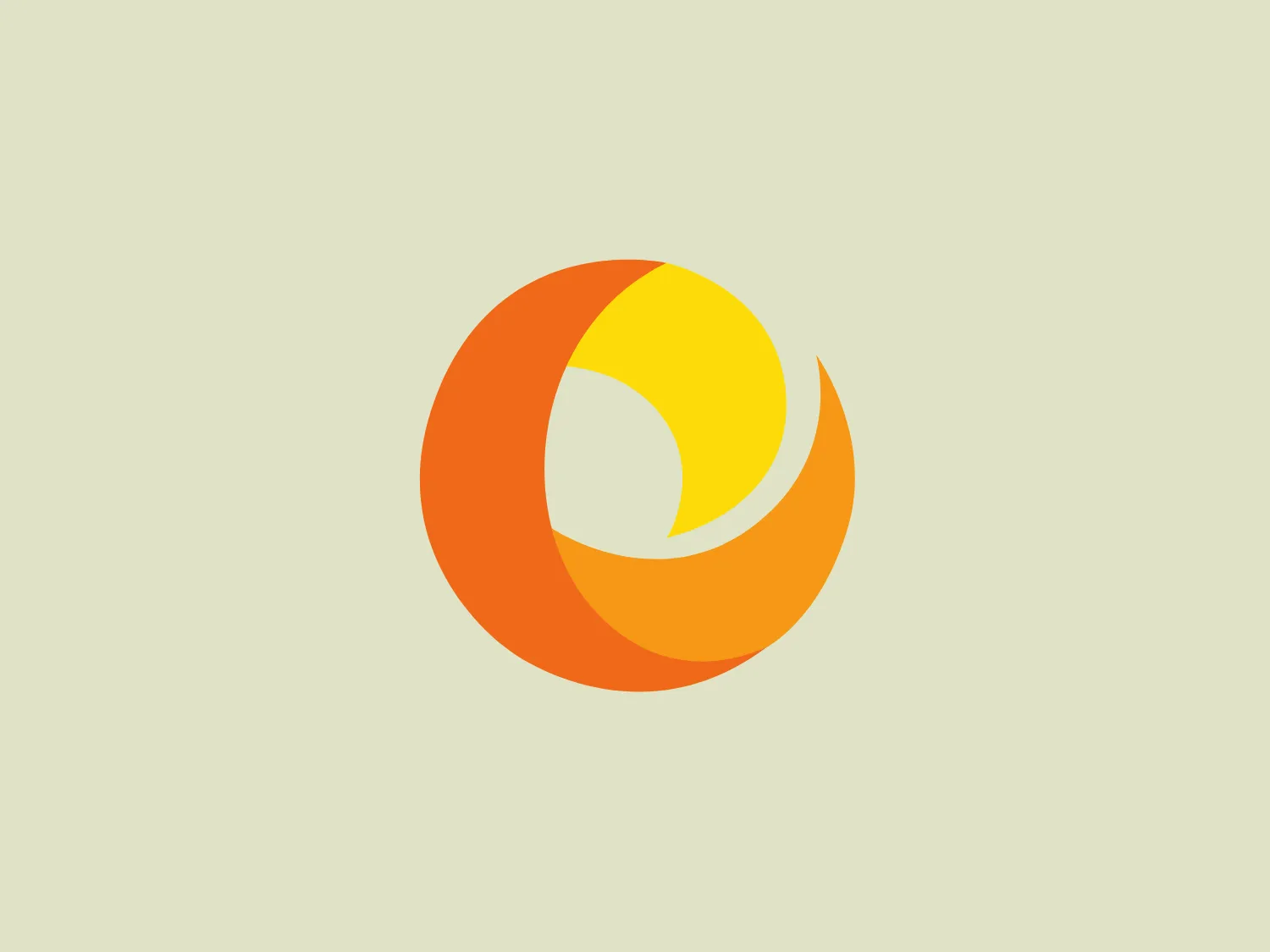 The logo for Solar Energy World features a stylized geometric shape resembling an abstract crescent embracing a circle. The main element exudes a sense of fluid motion, creating a dynamic and energetic impression. The vibrant gradient color palette transitions from a bright yellow at the core to a deep orange at the outer part of the crescent, symbolizing warmth, vitality, and creativity. The overall aesthetic is modern, sleek, and suggestive of innovation or movement. For this logo, a subtle and neutral background such as a light pastel color would be ideal to maintain focus on the vivid colors of the design.