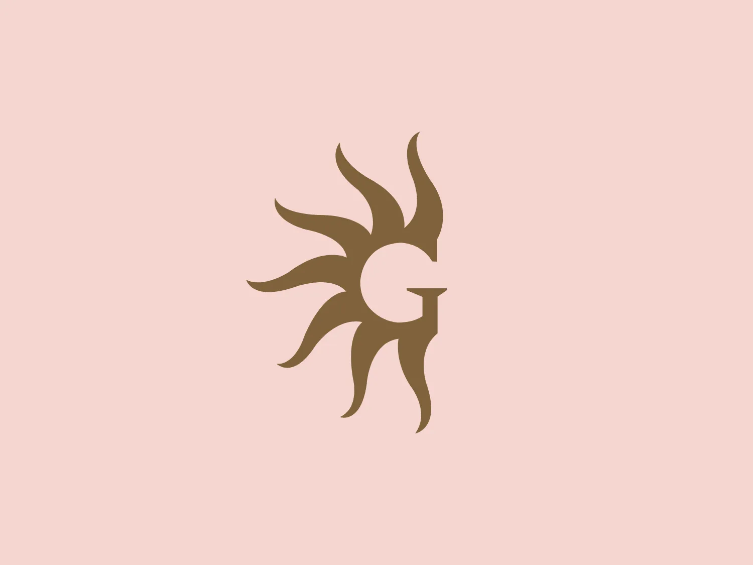 The Gaylord Hotels logo features a stylized representation of a sun, with a central circular shape and elongated, curved triangular rays emanating outward. The asymmetrical rays add a dynamic and somewhat abstract quality to the design, creating an organic and fluid aesthetic that suggests movement and energy. The muted gold or tan color gives the logo an earthy and warm appearance.