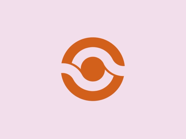 The WP Optimize logo is a minimalist and modern design with a circular motif. An outer orange ring encircles a stylized white wave that loops around a central orange dot, creating a dynamic appearance. The white space cleverly defines the shape, giving the impression of motion and continuity. The design is clean, with a striking contrast between the orange and white elements, visually conveying energy and movement.