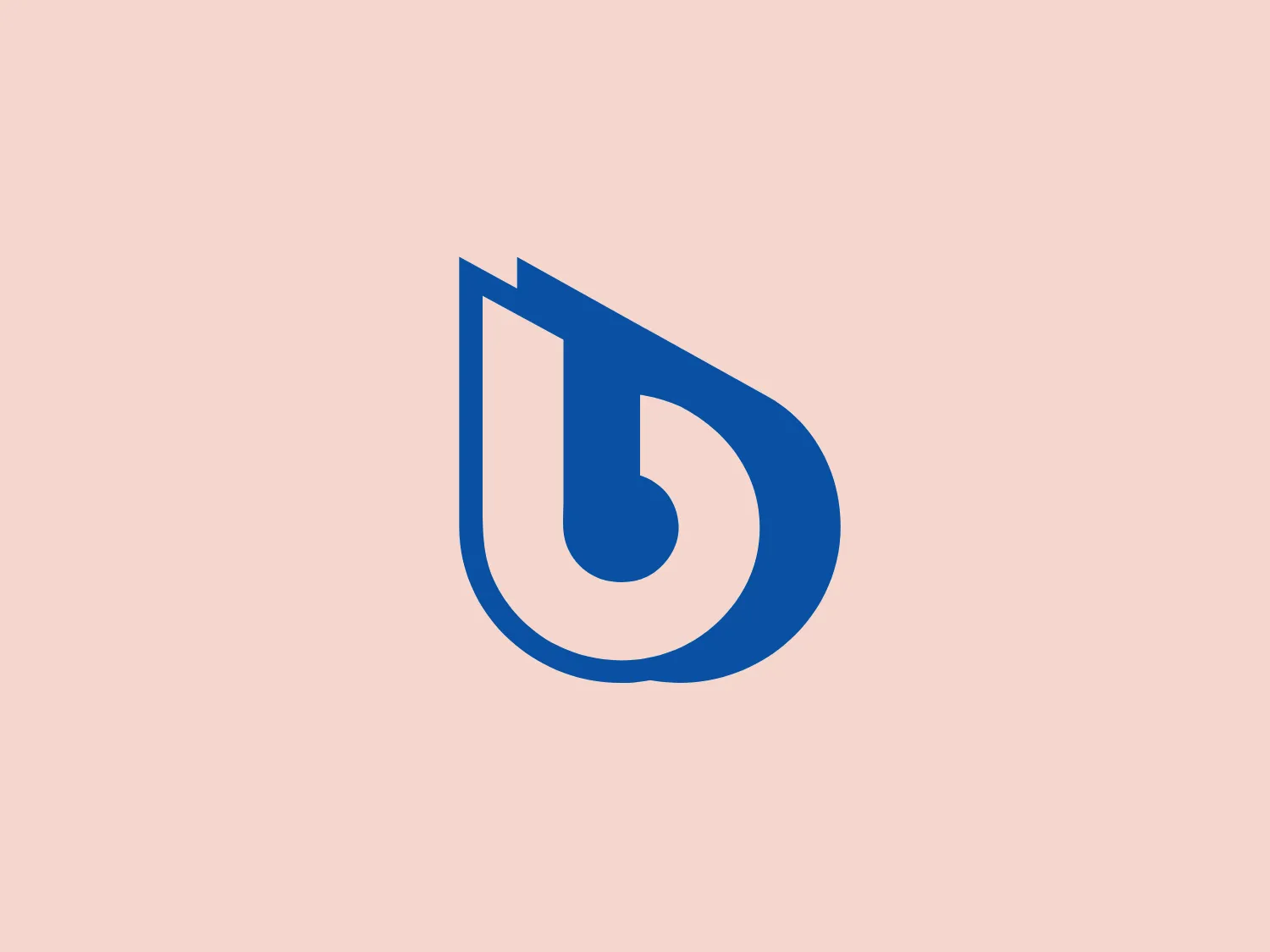The Best Water Technology logo features a stylized letter "b" with a modern and fluid design. It consists of a bold, blue figure that resembles a drop of liquid or a flame, with a curved tail that loops inward, creating a sense of movement and dynamism. The overall aesthetic is minimalist and sleek, conveying a contemporary and professional image. The shape's simplicity makes it versatile and easily recognizable. The blue color is vibrant and eye-catching, suggesting trustworthiness and efficiency.