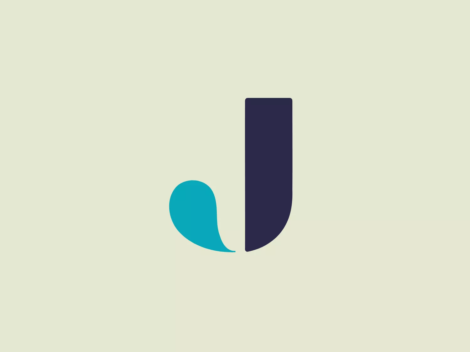 The JPT Plumbing logo features a stylized letter with a modern and minimalist design. It consists of two shapes, a larger dark navy vertical element and a smaller teal swoosh that mimics a serif or a tail on the lower left side, suggesting a lowercase letter or an abstract representation. The color contrast between the deep navy and the vibrant teal provides visual interest, while the smooth curves and clean lines of the logo convey a sense of sleek professionalism. The overall design aesthetic is contemporary, simple, and could be easily scalable for various applications.