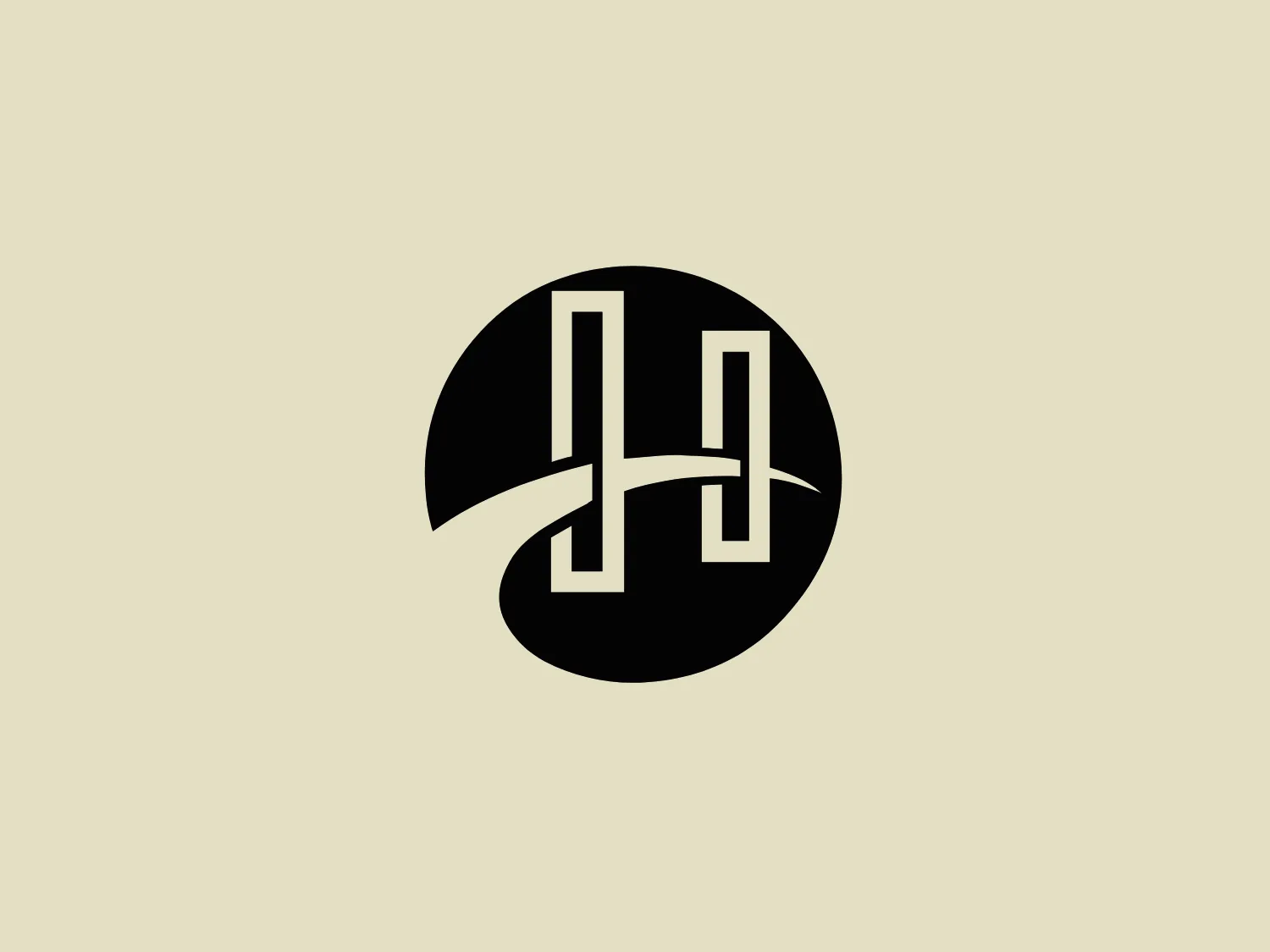The HarperOne logo is a stylized, monochromatic design consisting of bold, white uppercase letters on a solid black circular background. The letters create a symmetrical, mirrored effect that suggests balance and stability. The use of negative space within the circular frame highlights the sleek, modern aesthetic of the typography. The overall simplicity of the design lends itself to versatility and strong brand recognition.