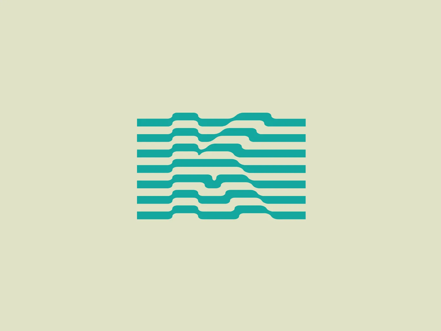 The Klarwin logo presents a minimalist, abstract design consisting of horizontal lines in a vibrant shade of teal. The lines vary in length and are arranged to create a stylized representation of waveforms or water ripples. The design is clean and modern, with a dynamic sense of movement implied by the varying undulations and whitespace between the lines. The logo's aesthetic balances simplicity with a sense of fluidity and could be associated with audio, technology, or water-related themes.