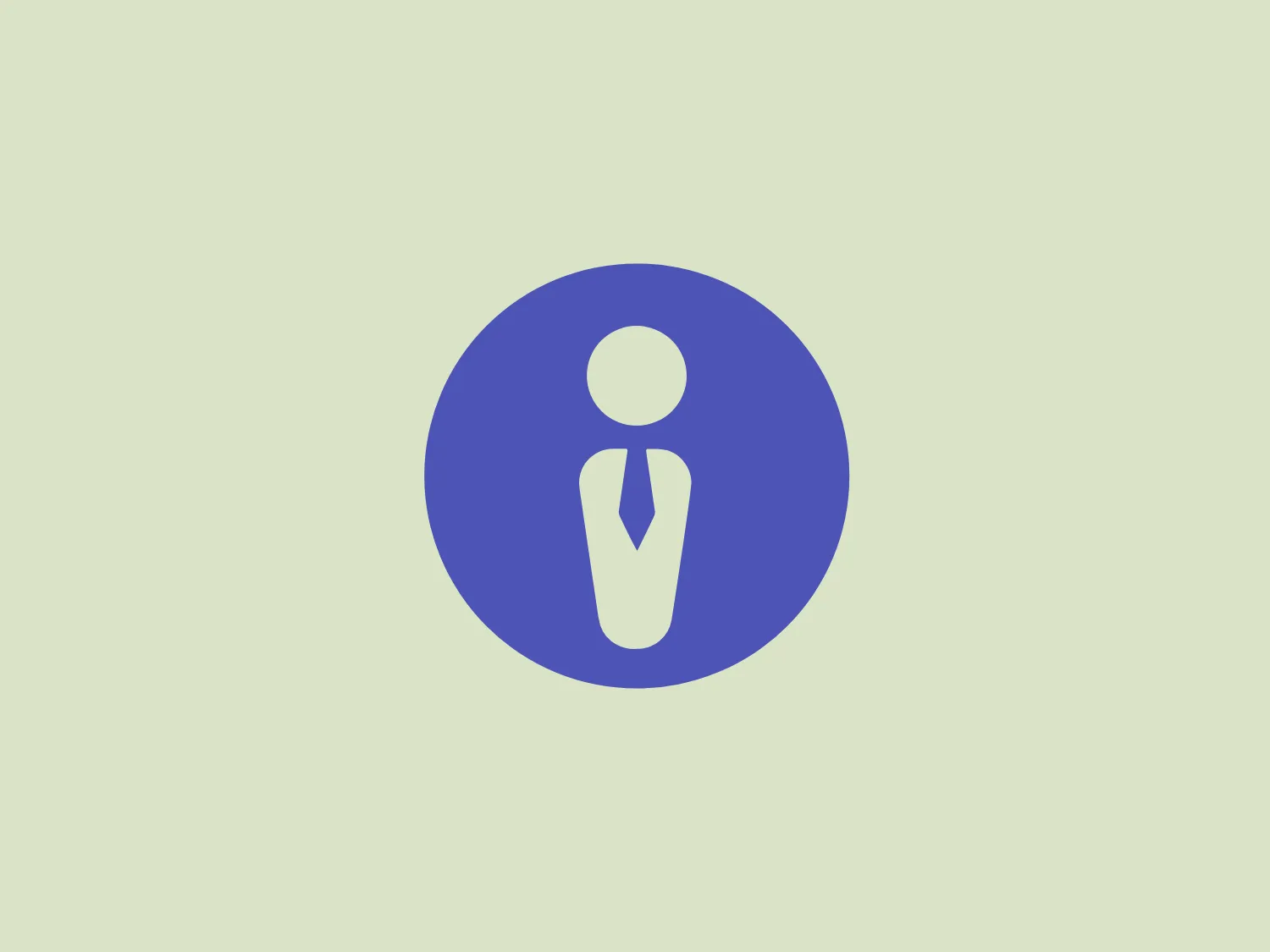 The in1 logo features a stylized representation of a person consisting of simple geometric shapes on a solid background. The figure is composed of a circle for the head and an elongated pill shape for the body, which possesses a necktie-like detail at the center, suggesting a professional attire. The entire figure is white, set against a vibrant purple circle providing a contrasting background that highlights the figure. The aesthetic is minimalistic and contemporary, with clean lines and no additional embellishment, which conveys a sense of elegance and simplicity.