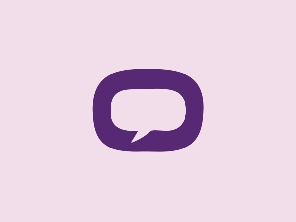 The logo for Olelo showcases a stylized white speech bubble enclosed within a rounded purple rectangle. The speech bubble aligns to the right side and creates a seamless contour with the edge of the rectangle. This design choice has a clean and modern aesthetic and hints at communication, conversation, or messaging services. The color palette of white and purple offers a strong contrast that enhances visibility and brand recognition.