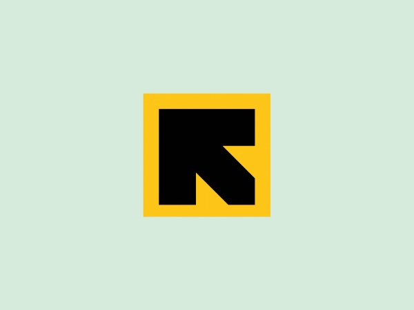 The logo features a bold, stylized letter "N" set within a square frame in an eye-catching, solid yellow color. The letter "N" has sharp angles and a cutout on the lower right corner, adding a dynamic and modern feel. The sans-serif typeface is thick and robust, suggesting strength and stability. The overall design is minimalist and contemporary, perfect for versatile use across various media.