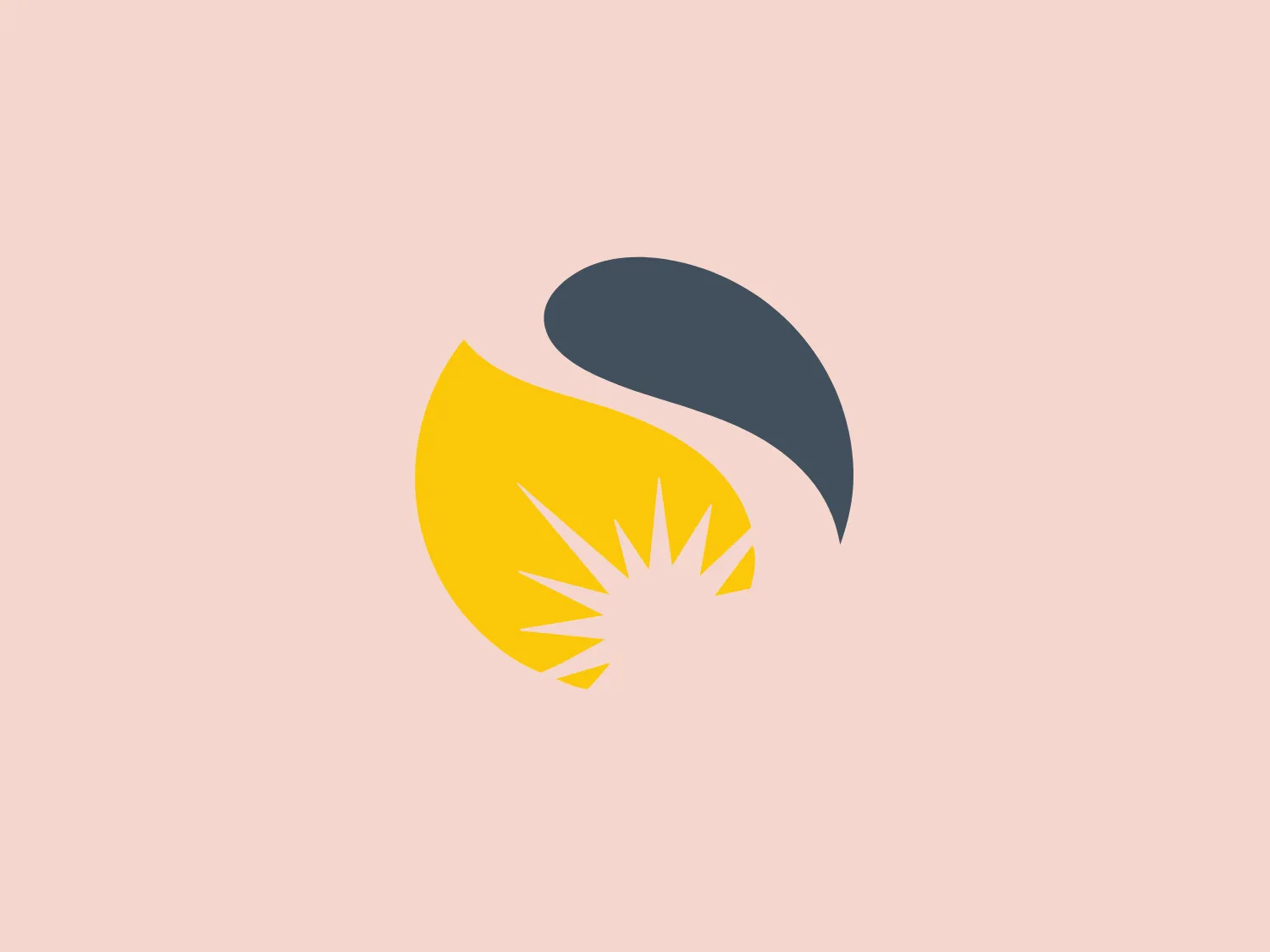 The Security Life logo features a bright yellow shield or petal shape overlaid with a swooping, dark gray element, and accented with white, sun-like rays. These elements combine to create a modern design with clean lines and vibrant contrast, conveying forward movement and positivity.