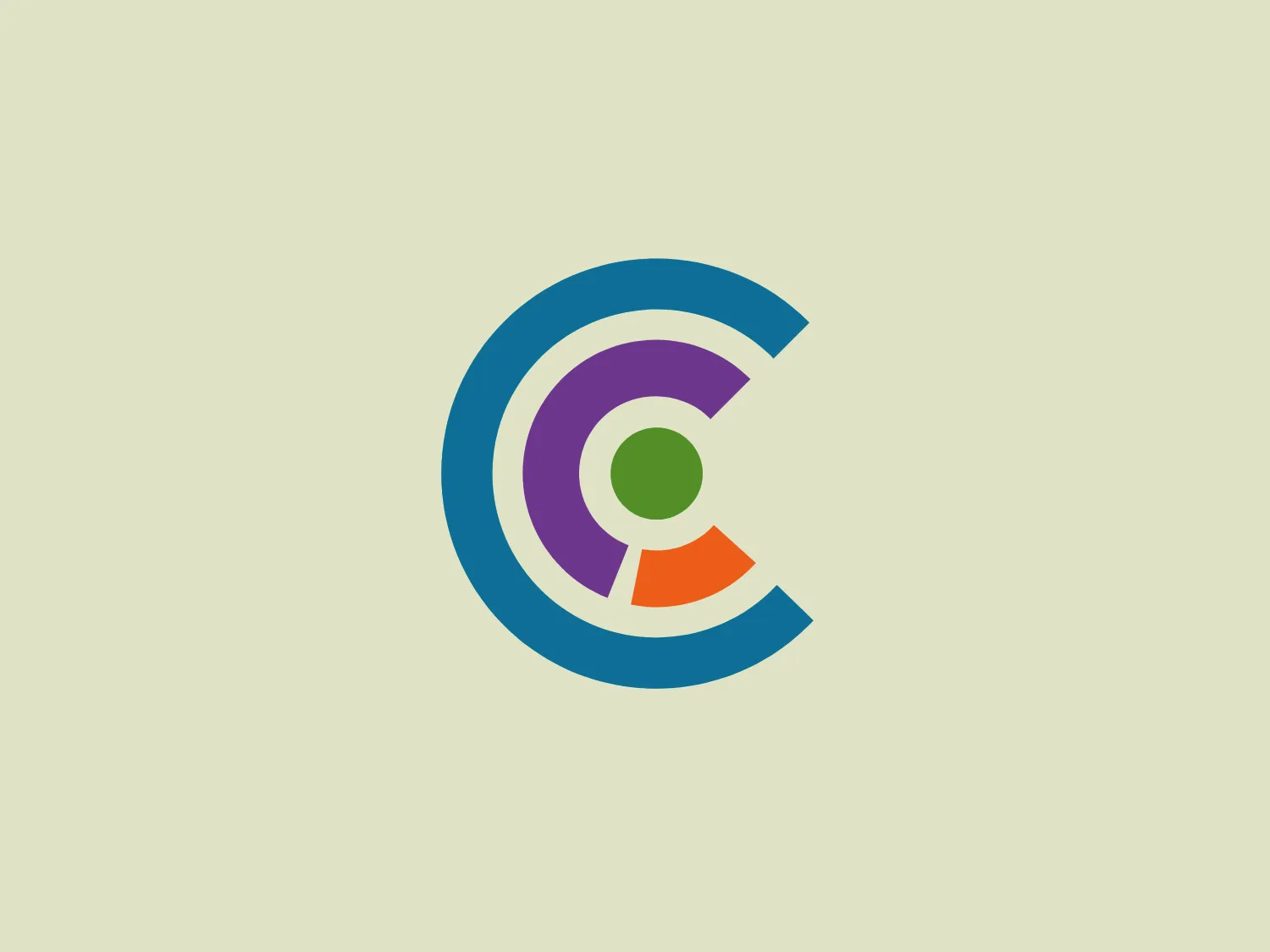 The logo for CFE Research features an abstract design resembling a stylized letter 'C' composed of segmented arcs that wrap around a central green circle. The arcs are colored in a gradient sequence of blue, purple, and orange, suggesting dynamism and creativity. The design has a modern and approachable look, using bright colors and a clean sans-serif typeface for any lettering involved. The gradient gives a sense of depth and the open center of the 'C' creates a focal point.