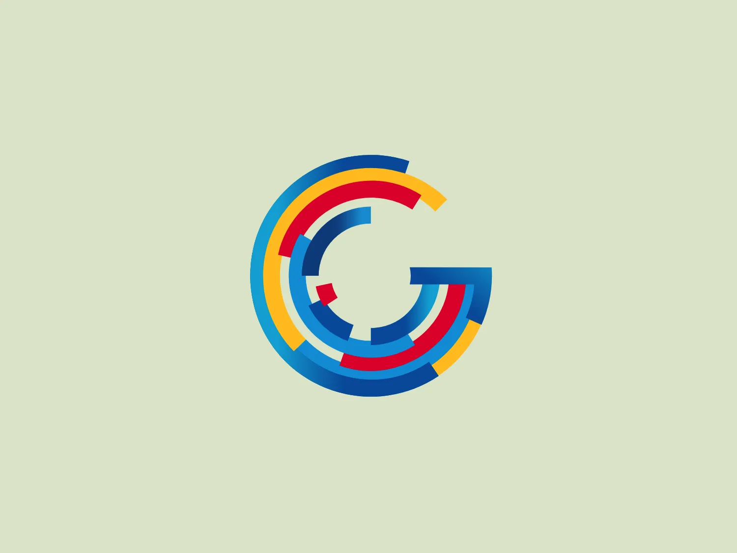 The Gray TV logo features a stylized letter "G" formed by concentric arcs with segmented colors. The vibrant and dynamic transition from blues to reds, with shades of yellow and lighter blue interspersed, creates a modern and minimalistic design. Utilizing negative space to define the central part of the "G" and with an overall circular flow, the logo suggests motion and continuity. The segmented color approach gives the logo a digital or tech-savvy feel, representing connectivity, data, or speed.