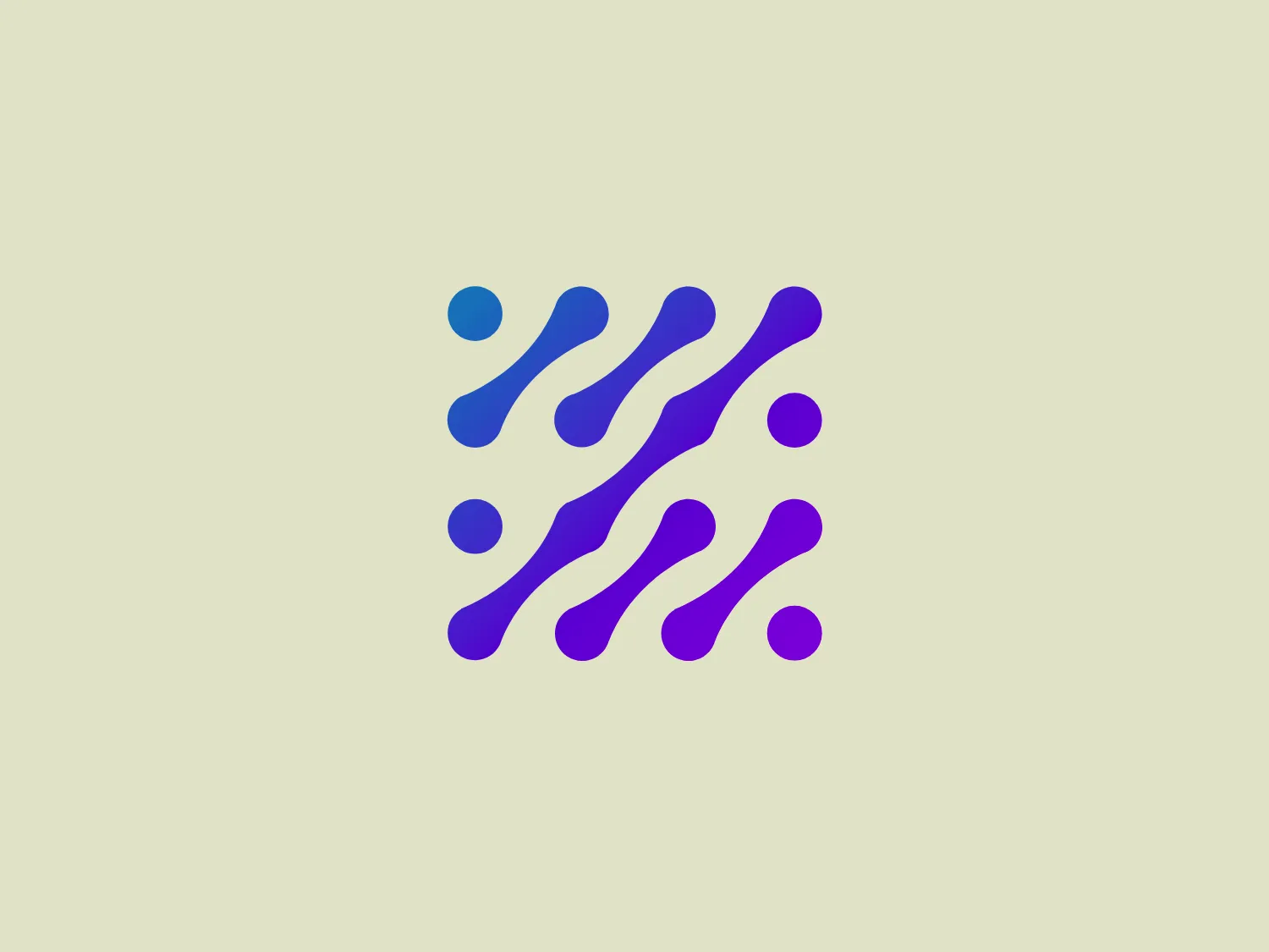 The Zonoff logo features an abstract, modern design that resembles a dynamic waveform or digital motion. It consists of a series of dots and lines that decrease in size from left to right, creating an impression of movement or progression. The colors transition smoothly from a deep purple on the left through a gradient to a bright blue on the rightmost dots, with shades of indigo and violet in between. The shapes are rounded and give a sense of fluidity and connectivity, suggesting technology or data flow. This logo's aesthetic is sleek and contemporary, evoking innovation and digital sophistication.