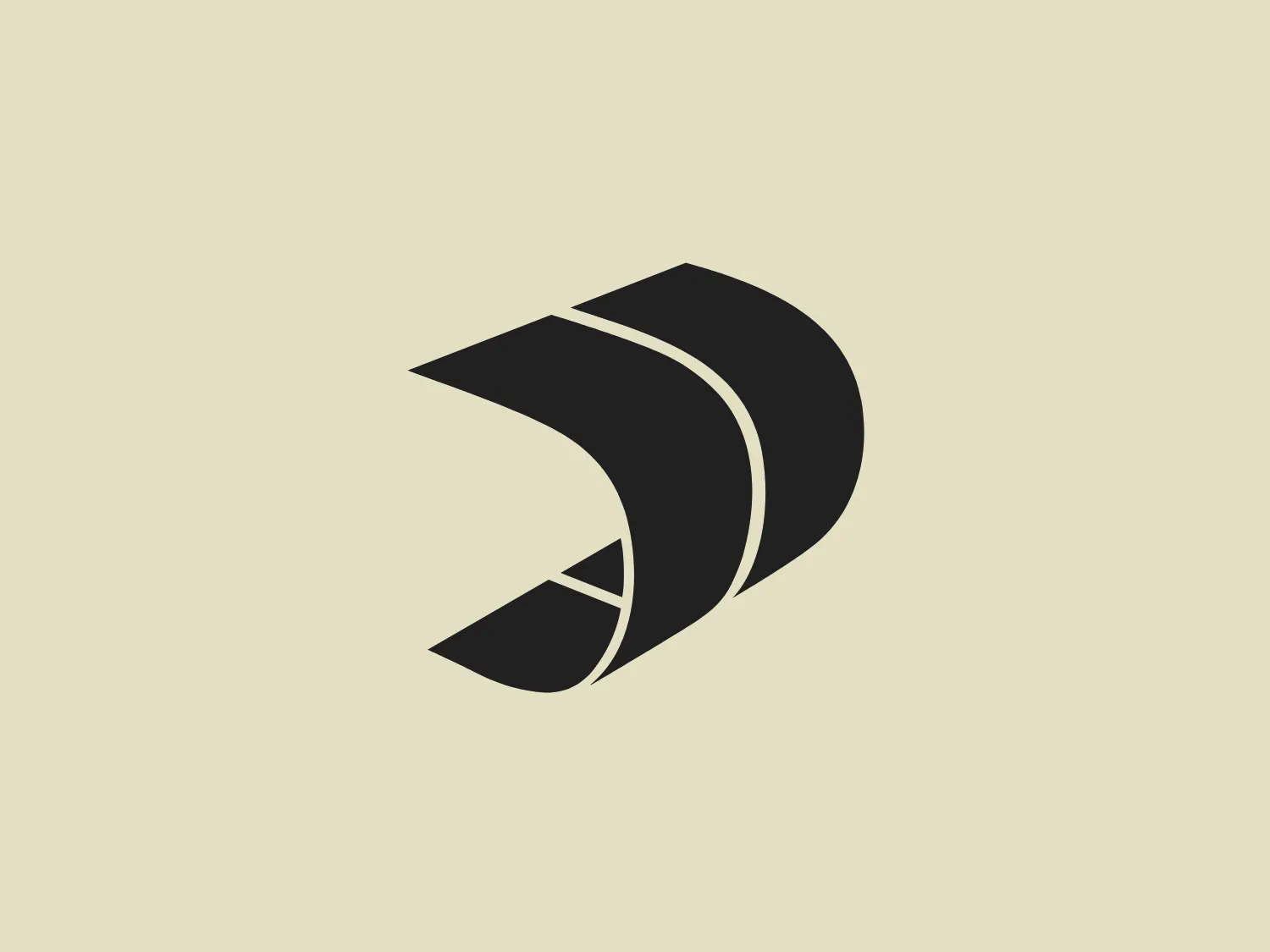 The Dagrofa logo features a stylized, abstract design comprised of red curves that create a dynamic, flowing movement, suggesting the letter “D” or a loop. The color is a vivid red, which stands out and conveys energy and boldness. The design uses negative space to enhance the form, creating a modern and minimalistic aesthetic. The curves are smooth, and the tapering of the lines adds a sense of speed and agility to the overall design.
