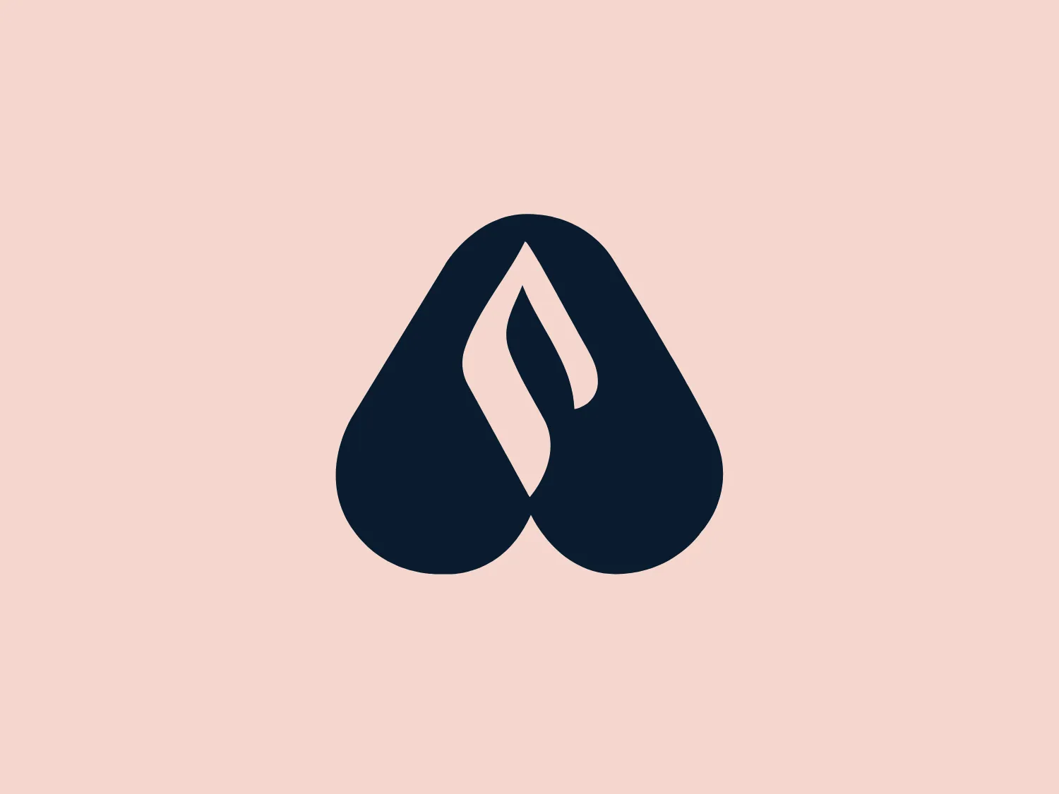 The Alagasco logo features a stylized, abstract design with a symmetrical mark and a leaf or flame-like shape at the center. The overall shape has a sense of balance and harmony, resembling two teardrops or petals mirrored along their length. The deep navy blue color conveys professionalism and trustworthiness, making the design sleek and modern, appealing to a contemporary audience or a brand that values innovation and forward-thinking.
