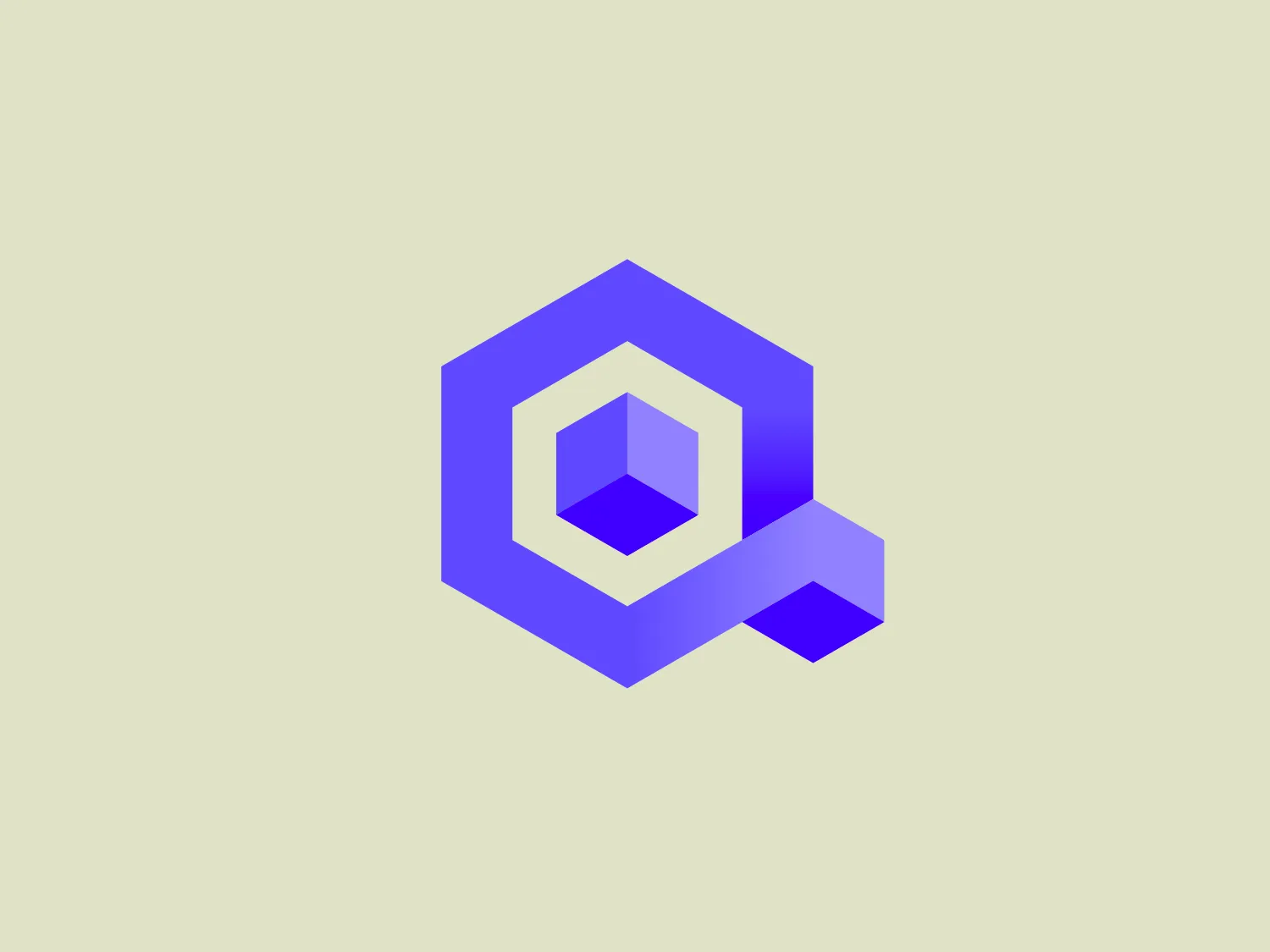 The Qovery logo is a modern and geometric design featuring overlapping hexagons in a 3D isometric perspective. The main color is a gradient of purple, varying from a lighter shade at the top of the hexagons to darker shades at their bases, creating a sense of depth. The overlapping design gives an effect of interconnectivity and complexity. The overall aesthetic is clean, crisp, and high-tech, suggesting sophistication and innovation. It’s a simple yet striking logo that would stand out on various mediums.