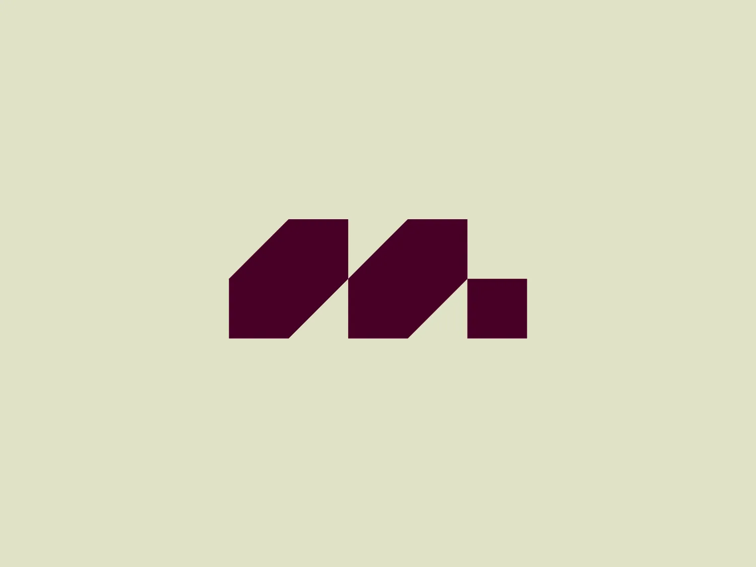 The Marberg logo features a stylized, geometric design made of three parallelograms arranged to create a sense of perspective and three-dimensionality. The shapes are aligned to give an impression of depth, with the largest at the front and the smallest at the back. It uses a solid, dark purplish color for the shapes, which adds to its modern and sophisticated aesthetic. The simplicity of the Marberg logo makes it versatile and easily recognizable.