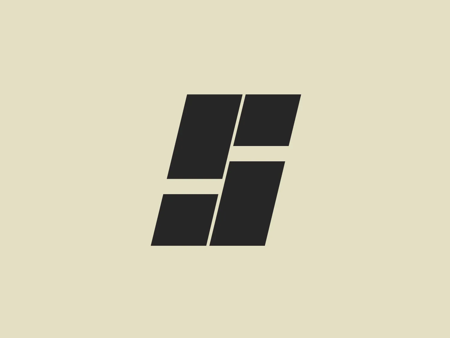 The Standex logo features a stylized letter "E" created with three-dimensional rectangular blocks arranged at a slanted angle, effectively forming the shape of the letter. The solid dark gray color exudes a sleek and professional aura, while the minimalist and abstract design with clean lines and edges conveys stability and strength. The strategic use of negative space enhances its three-dimensional quality.