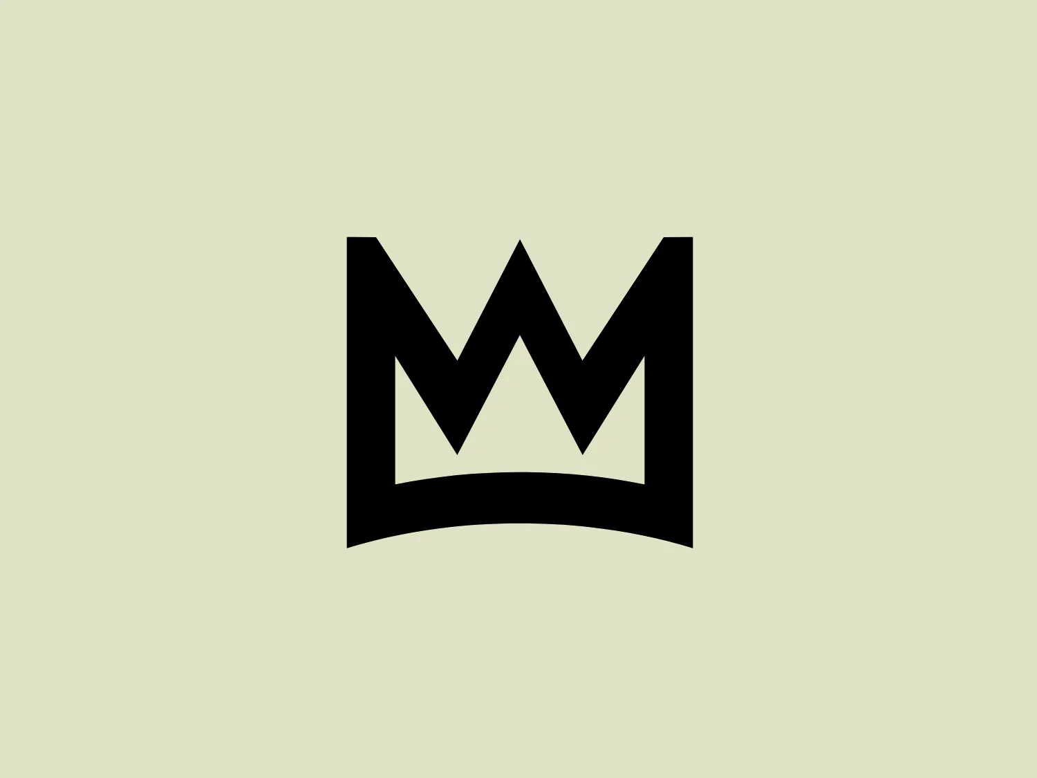 The Webmaxi logo showcases a bold, black crown with a sleek, geometric design. Comprising sharp angles and clean lines, the crown features five points, with the central peak being the tallest. Its minimalist and modern aesthetic conveys power, authority, and excellence in a contemporary manner.