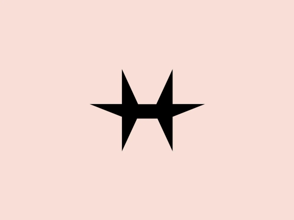 The Hamilton Watch logo showcases a stylized star with a modern, geometric design. The star features four elongated, sharp points arranged horizontally, evoking a sense of movement or speed. Reminiscent of a compass or a cross, the star conveys directionality and guidance. Presented in a solid, bold black color against a potential pale background, the logo boasts a strong visual impact. Its clean and contemporary aesthetic is accentuated by the simplicity and symmetry of the design.