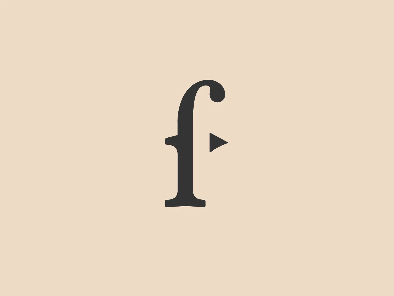 The Foundry Publishing logo features a stylized lowercase letter 'f' integrated with a play button symbol pointing to the right, which is located at the backbone of the 'f.' It has a sleek, minimalistic design with smooth curves and a simple geometric triangle for the play button. The color is a solid, dark gray, giving it a professional and modern look. The negative space created by the 'f' and the play symbol is effectively used to combine the two elements seamlessly. This design suggests a brand related to media, such as video streaming or music services, where the 'f' could stand for "film," "fast forward," or a relevant brand name that begins with 'f.'