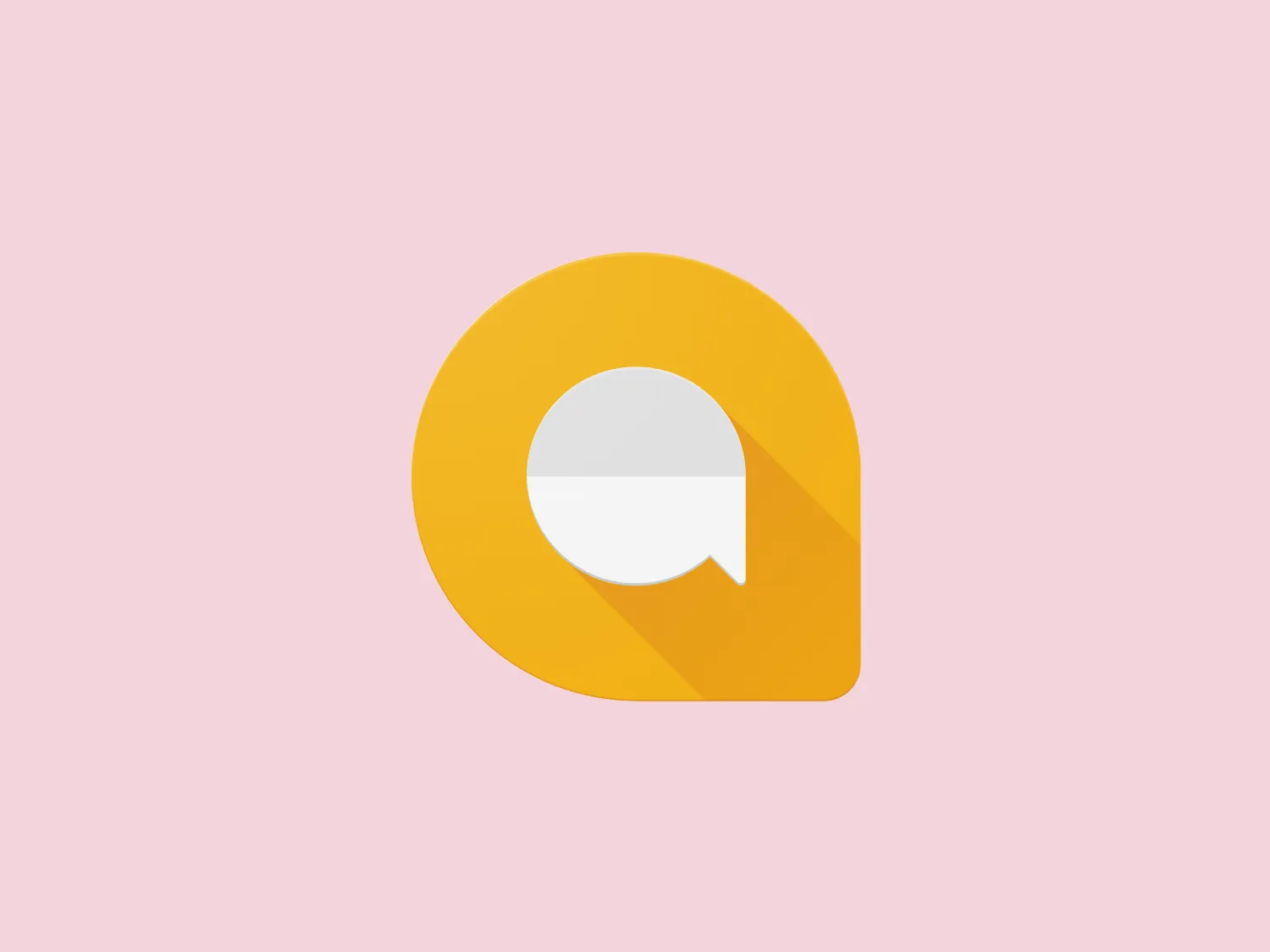 The Google Allo logo makes use of a stylized representation combining an abstract chat bubble within a partial circular form. The primary color is a bright, vibrant shade of yellow symbolizing energy, optimism, and friendliness, while the chat bubble portion is white, reinforcing the association with messaging and communication. The design aesthetic is modern and minimalist, featuring clean lines and curves that convey openness and accessibility. Overall, the simplicity of the design enables a variety of uses while ensuring a distinctive and easily recognizable appearance.