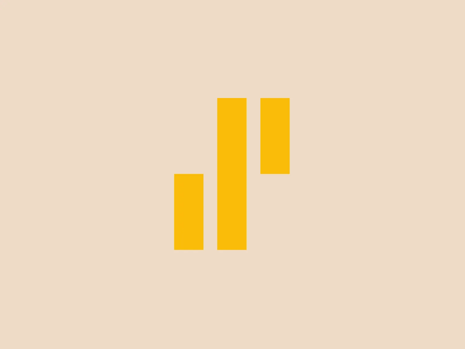 The Synchrony logo is a modern and simplified stylized design consisting of two vertical bars, resembling the letter 'H'. It is solidly colored in a bright shade of yellow, giving it a bold and eye-catching appearance. The clean and contemporary aesthetic, use of negative space, and geometry convey a sense of balance and stability.