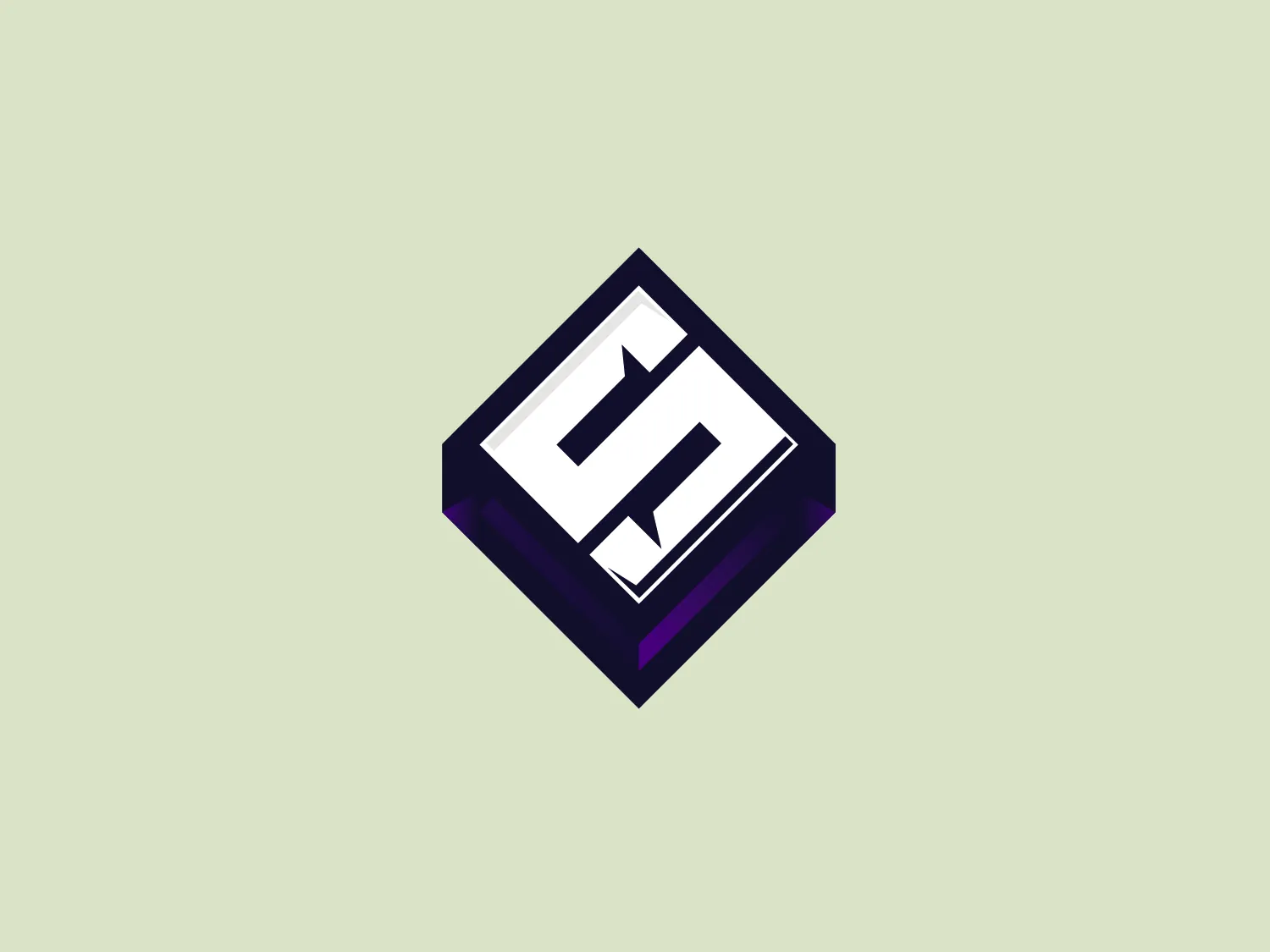 The Squared Esports logo showcases a stylized, angular letter 'H' centered within a double-layered hexagon. The inner hexagon has a white border and encases the 'H', creating a 3D effect. The 'H' itself is bold and white, with a slight gap in each vertical stroke, adding to the modern and digital aesthetic. The outer hexagon has darker shades ranging from dark purple to black, lending a sleek and professional look. The use of negative space around the 'H' and within the hexagons creates a dynamic and eye-catching design.