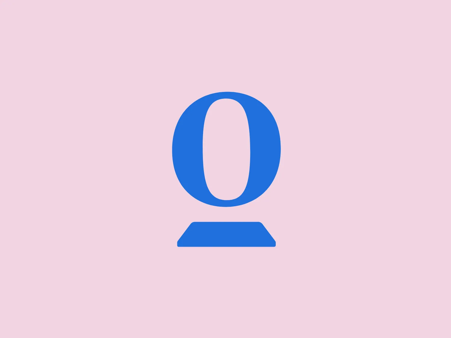 The Opendoor logo features a stylized letter "O" positioned above a horizontal line, evoking a pedestal or base. The design, characterized by bold, clean lines and minimalistic details, showcases a vibrant blue color for the "O" and base against a white background. Its contemporary and versatile appeal makes it suitable for diverse applications while embodying a modern and approachable aesthetic.