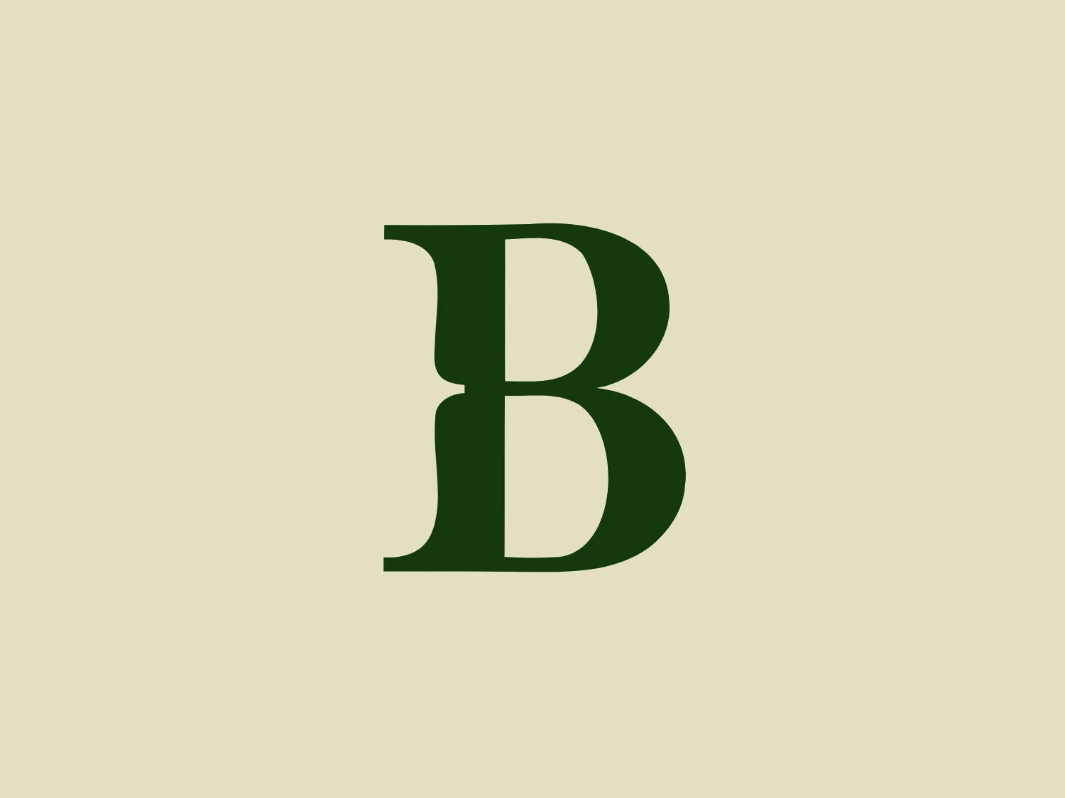 The BrethertonDay logo showcases a sophisticated and classic letter "B" with elegant curves and a serif. It is bold and colored in dark green, symbolizing growth, stability, and nature. The upper loop of the "B" has a distinctive cut, adding a modern twist to the traditional serif font. The logo exudes a professional and timeless charm while maintaining simplicity. The color and style of the logo make it complement well with a soft and neutral background.