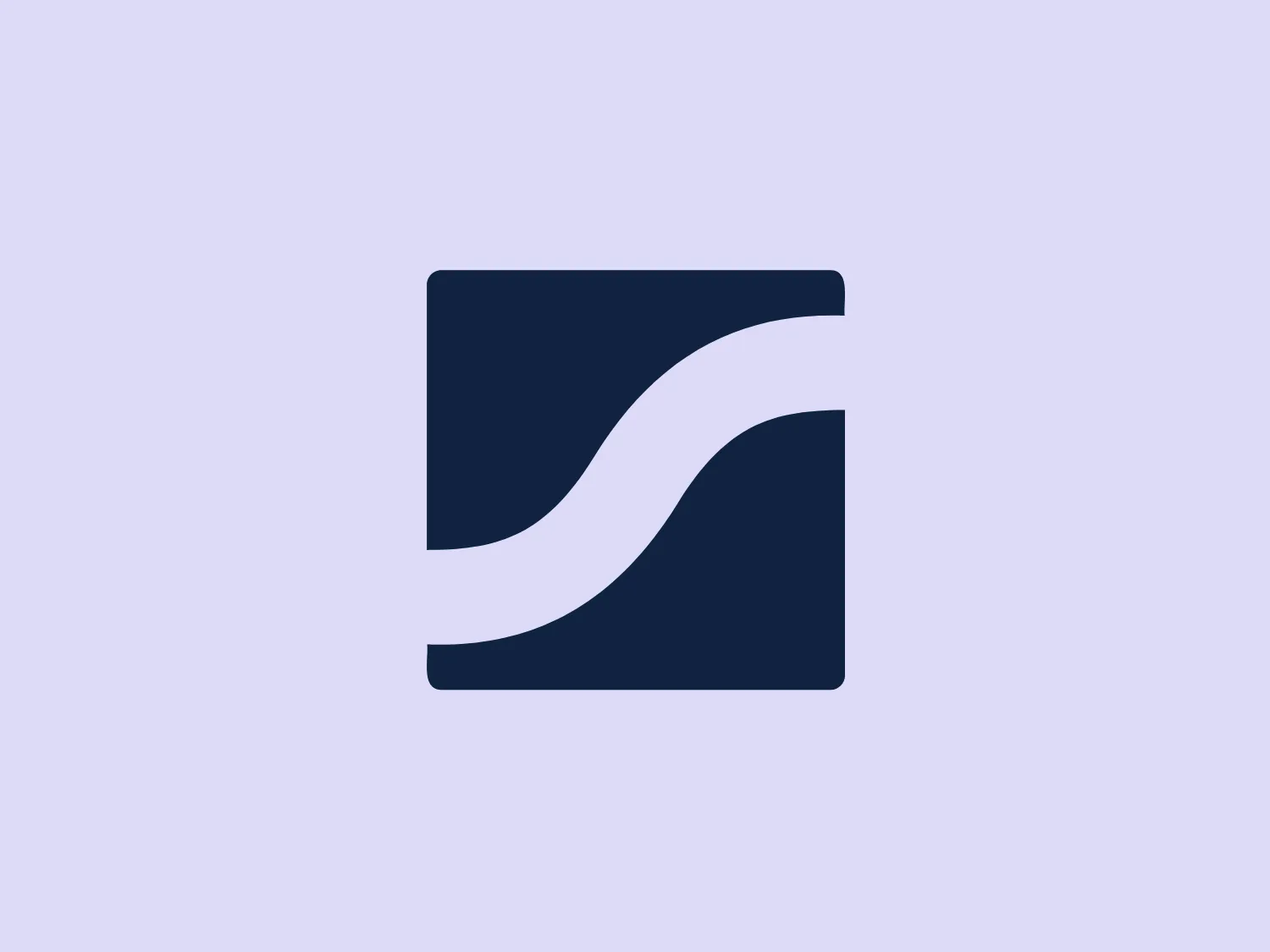The logo presented for Statista is a minimalist and modern design, consisting of a dark blue square with a simple, flowing, white line cutting diagonally across it, from the upper left corner to the bottom right. The white line creates a soft contrast and adds dynamism to the composition, offering a sense of movement within the static shape. This design likely conveys a message of progression or change within the stability represented by the square. The absence of any additional embellishments or text suggests a brand identity that values elegance and simplicity.