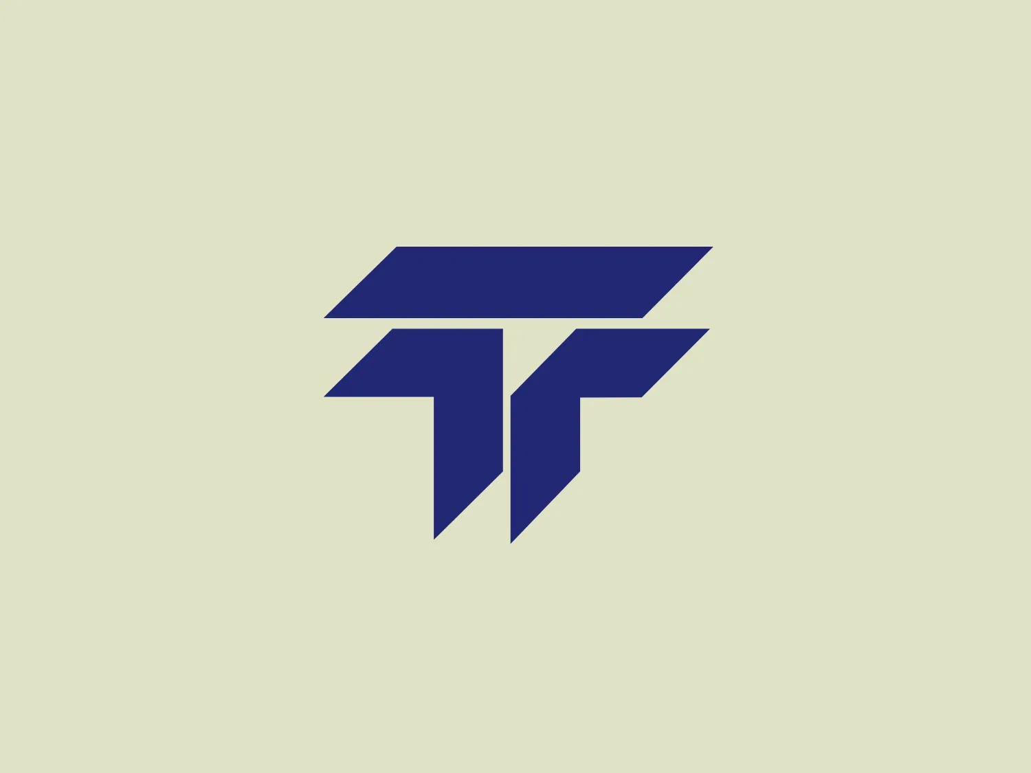 The Todini logo features a stylized, abstract design composed of geometric shapes that form an emblem resembling a capital letter "T". The bold, sharp lines and angles create a symmetrical design in a deep, solid blue color, giving it a professional and modern aesthetic. Effectively using negative space to enhance depth and dimensionality, the overall design is clean, sleek, and easily scalable for various uses.