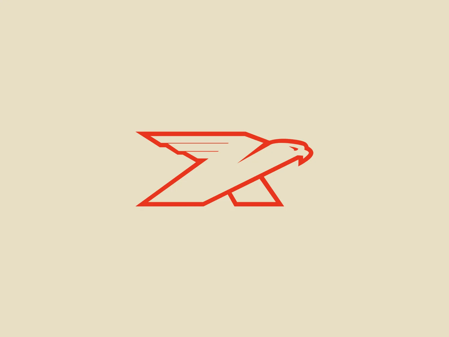 The Kestrel logo features a modern and dynamic representation of an eagle in flight, created with simple, bold lines. The abstract, geometric eagle mid-wing flap emphasizes speed and agility and is adorned with horizontal lines suggesting movement or speed. The bright, monochromatic orange color adds to its energetic feel. The lines are smooth and convey a sense of streamlined motion.