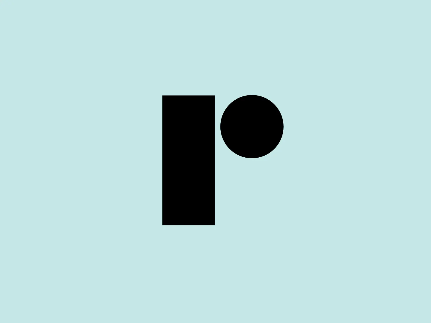 The Regent Street logo presents a minimalist design, with a solid black block rectangle positioned vertically along with a detached perfect circle that aligns with the rectangle's right side. The contrast between the sharp edges of the rectangle and the smooth curvature of the circle creates a modern and sleek aesthetic, employing negative space effectively to achieve a balanced composition.