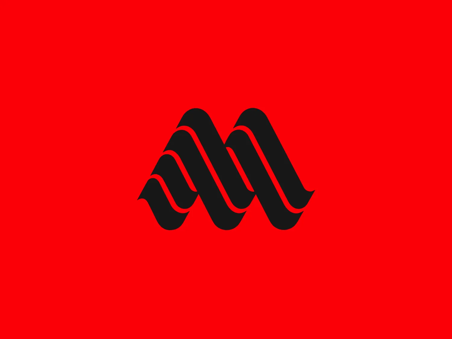 The Marui Imai logo features a stylized design of overlapping abstract shapes resembling ribbons or waves. Consisting of three identical elements in a deep red color (#FF0000 or similar), the design conveys motion and fluidity. Each shape curves elegantly and converges at the center, implying unity or connection. The 3D perspective, along with shadows and highlights, gives the logo a dynamic and modern appearance. The bold shade of red (#F2E2D0) makes the logo stand out and creates a strong visual impact.