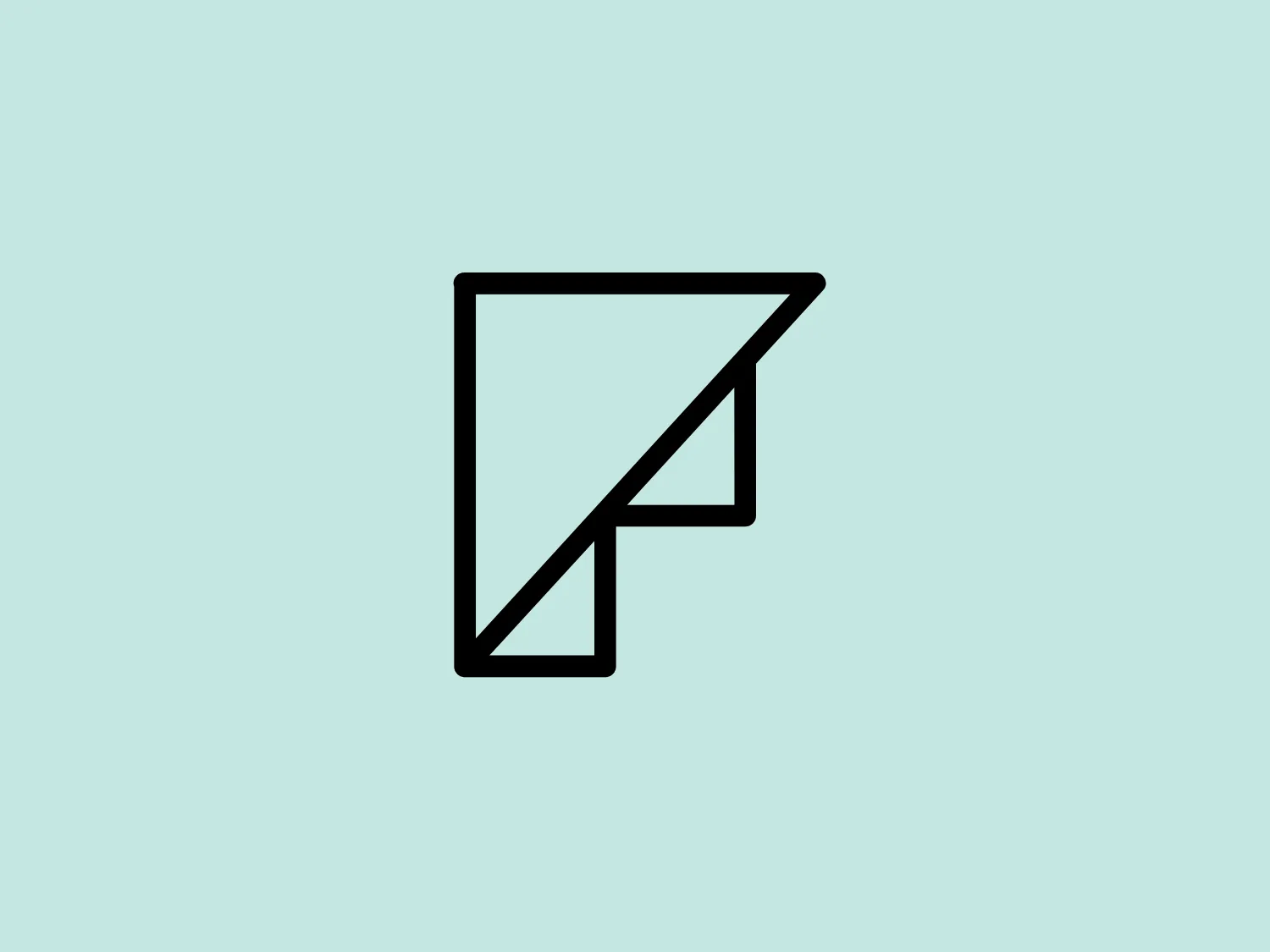 The Forum Gdansk logo appears as a stylized capital letter with geometric characteristics. Composed of clean, bold lines, it forms an abstract, angular shape reminiscent of an arrow or a directional symbol pointing upwards and to the right. The logo is monochromatic, featuring a solid black against a white background. Its design suggests movement, progress, and a modern, minimalist aesthetic. The simplicity of the shapes could allow for versatile use across various media.