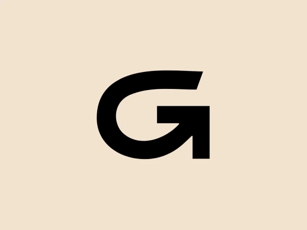 What catches our eye is the bold and modern "G" monogram with crisp, clean lines, creating a contemporary and professional appearance.