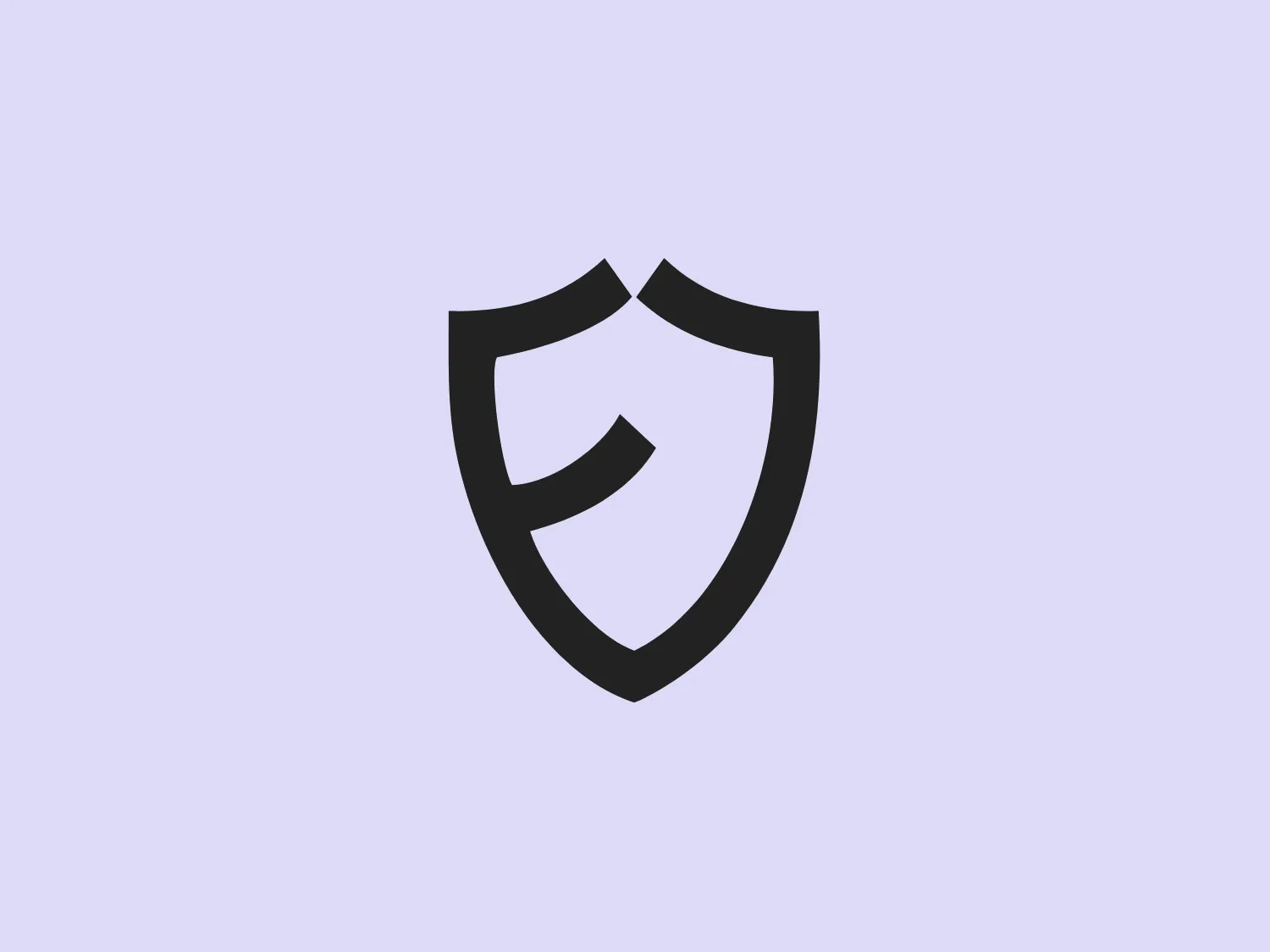 The Eloka Logistics logo features a stylized shield design made of bold, blue lines that form both the outline of the shield and an abstract, capital letter 'E' at the center. The 'E' is composed of three disconnected parts: a horizontal bar at the top, a diagonal middle piece that doubles as part of the shield's interior design, and a shorter bottom bar. The color is a strong, medium shade of blue that conveys trust and reliability. The clean lines and minimalistic style give the logo a modern and professional appearance. It suggests protection, security, and strength.