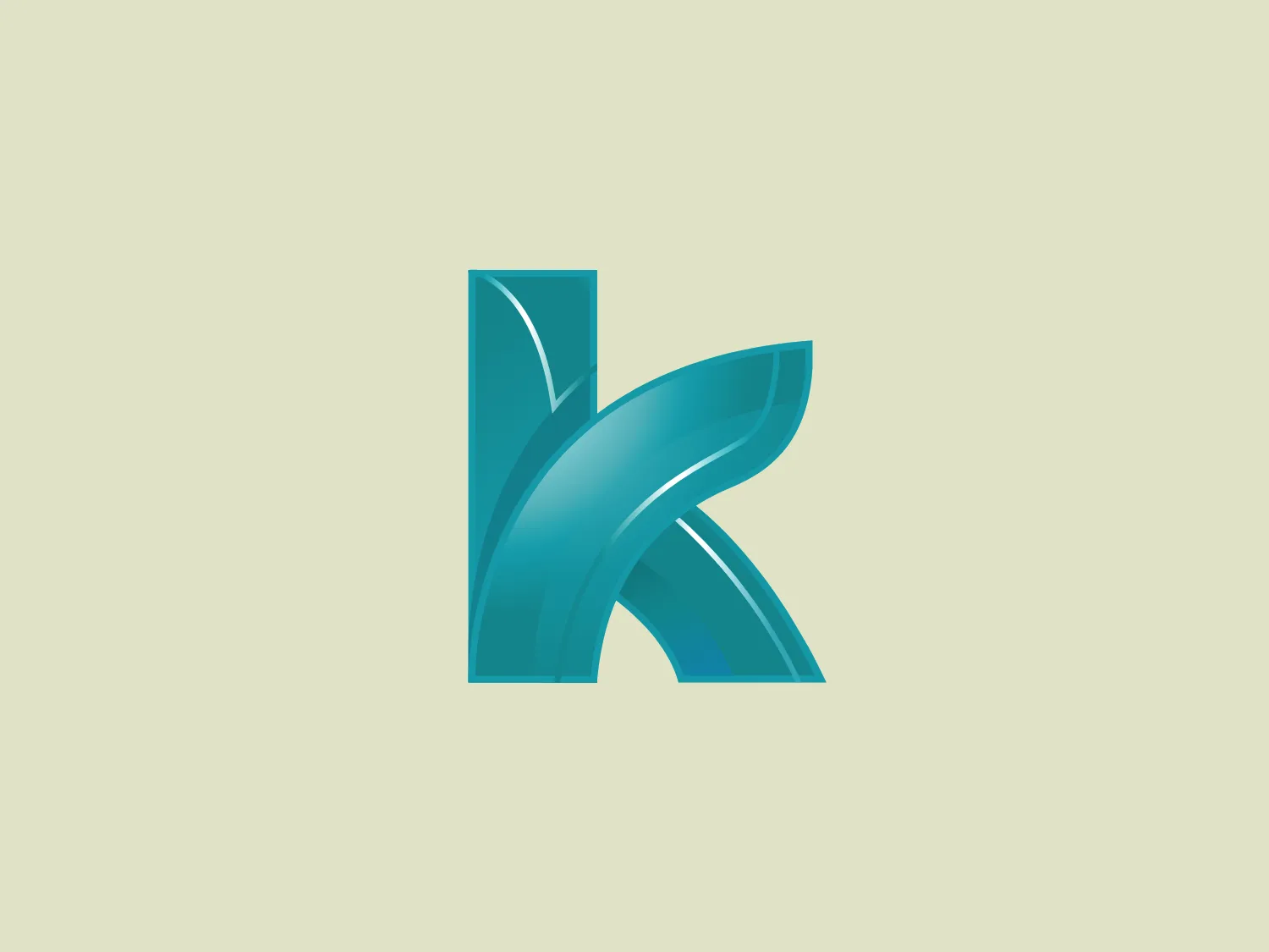 This Keepo logo features a stylized, abstract representation of what appears to be the letter "K". It is composed of soft, sweeping curves that intersect, creating a dynamic sense of movement. The design employs gradients of aqua blue and teal, giving it a fresh, vibrant, and modern feel. The finish is glossy, with subtle highlights and shadows that add depth and a three-dimensional quality. The overall design aesthetic is sleek and contemporary. Considering the color palette of the Keepo logo, a background that complements its cool tones would be beneficial.