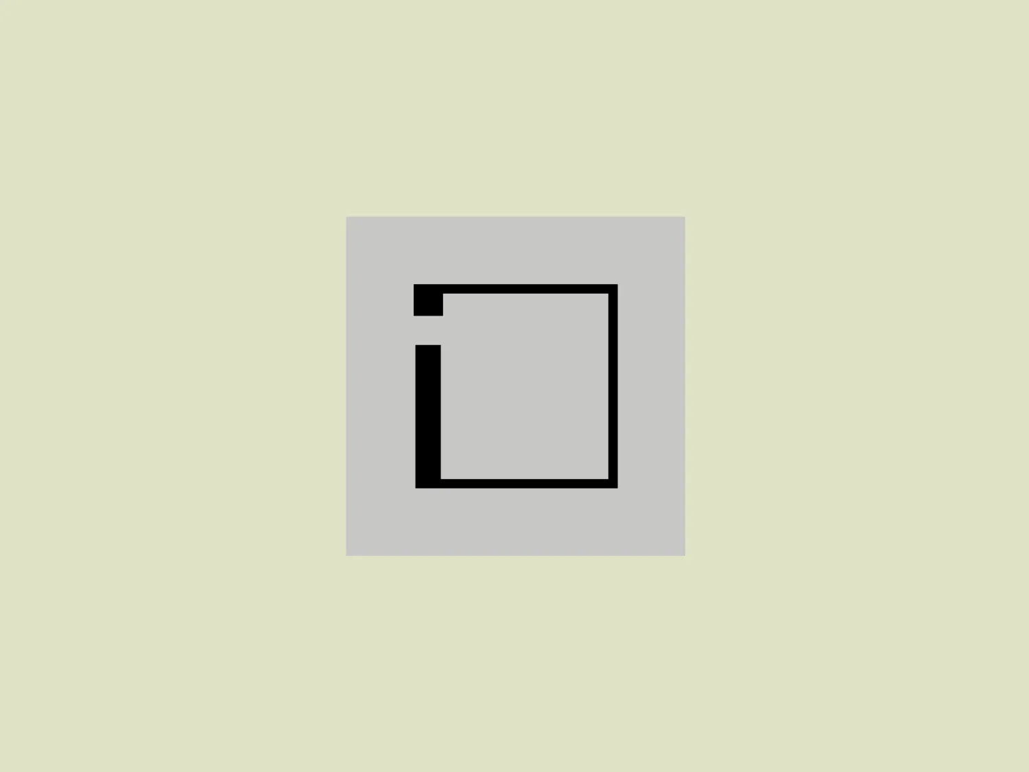 The Intrinsic logo showcases a minimalist design of a stylized square. The outer part of the square is formed by a thick border with a lighter shade, adding dimension, while the inner square is filled with a solid, darker shade for strong contrast. Both squares feature slightly rounded corners, softening the geometric rigidity typically associated with squares. The inner square is slightly smaller and its top left corner overlaps with the outer square’s corner, creating a layered and modern appearance. This simple yet sophisticated logo suggests an emphasis on clarity, structure, and contemporary elegance.